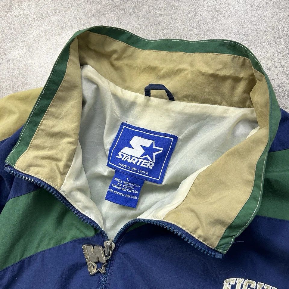 NCAA × Starter × Vintage NOTRE DAME FIGHTING IRISH STARTER WINDBREAKER JACKET SIZE L Size US L / EU 52-54 / 3 - 5 Thumbnail