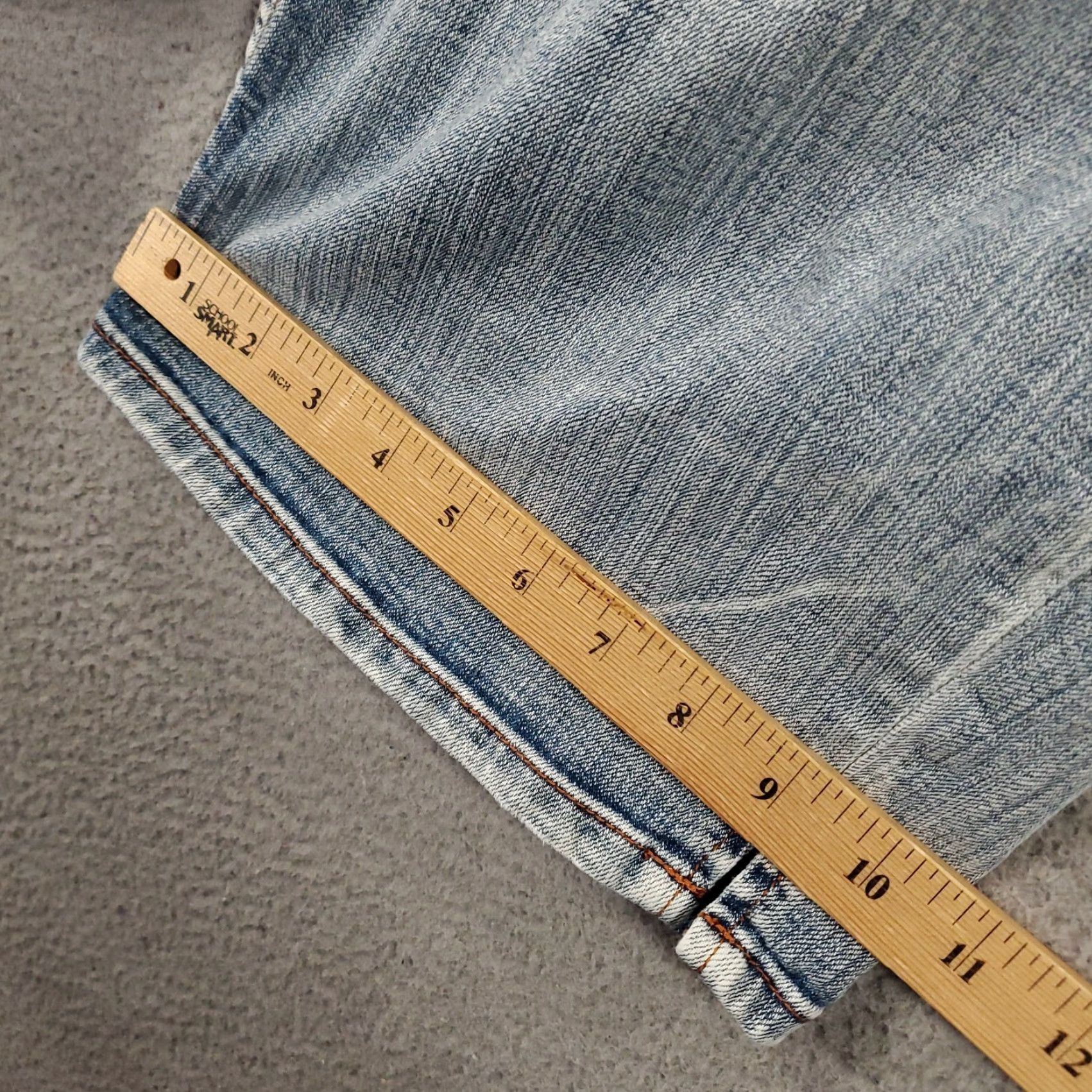 Denime Womens Cropped Jeans Size 20 Light Wash Denim 19 Inch Inseam Stretch 42x19 Jeans Zana Di Plus Pink? Size 42" / US 20 - 5 Thumbnail