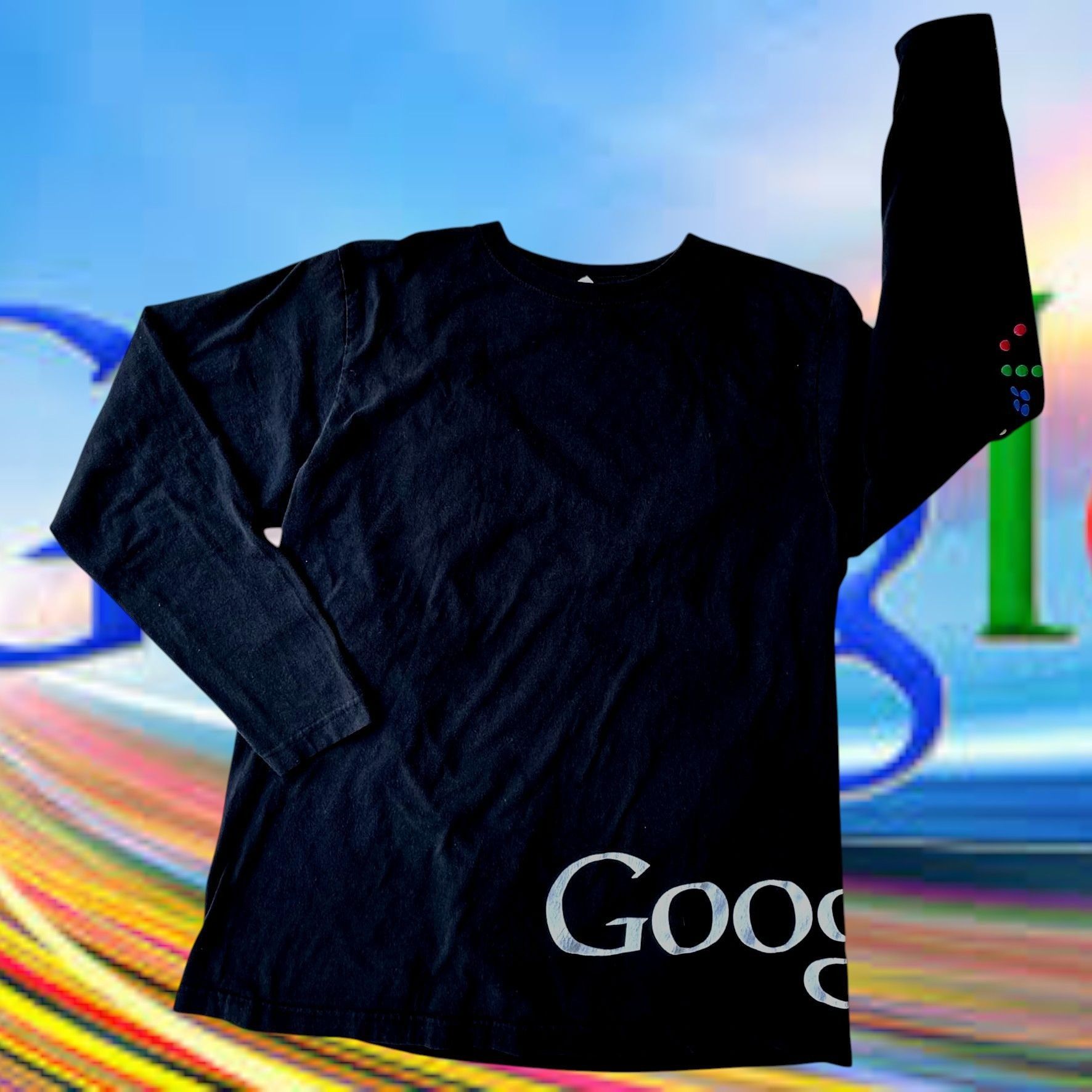 Other VTG Rare Google Long Sleeve T Shirt Large Black Colorful Dot Size US L / EU 52-54 / 3 - 3 Thumbnail