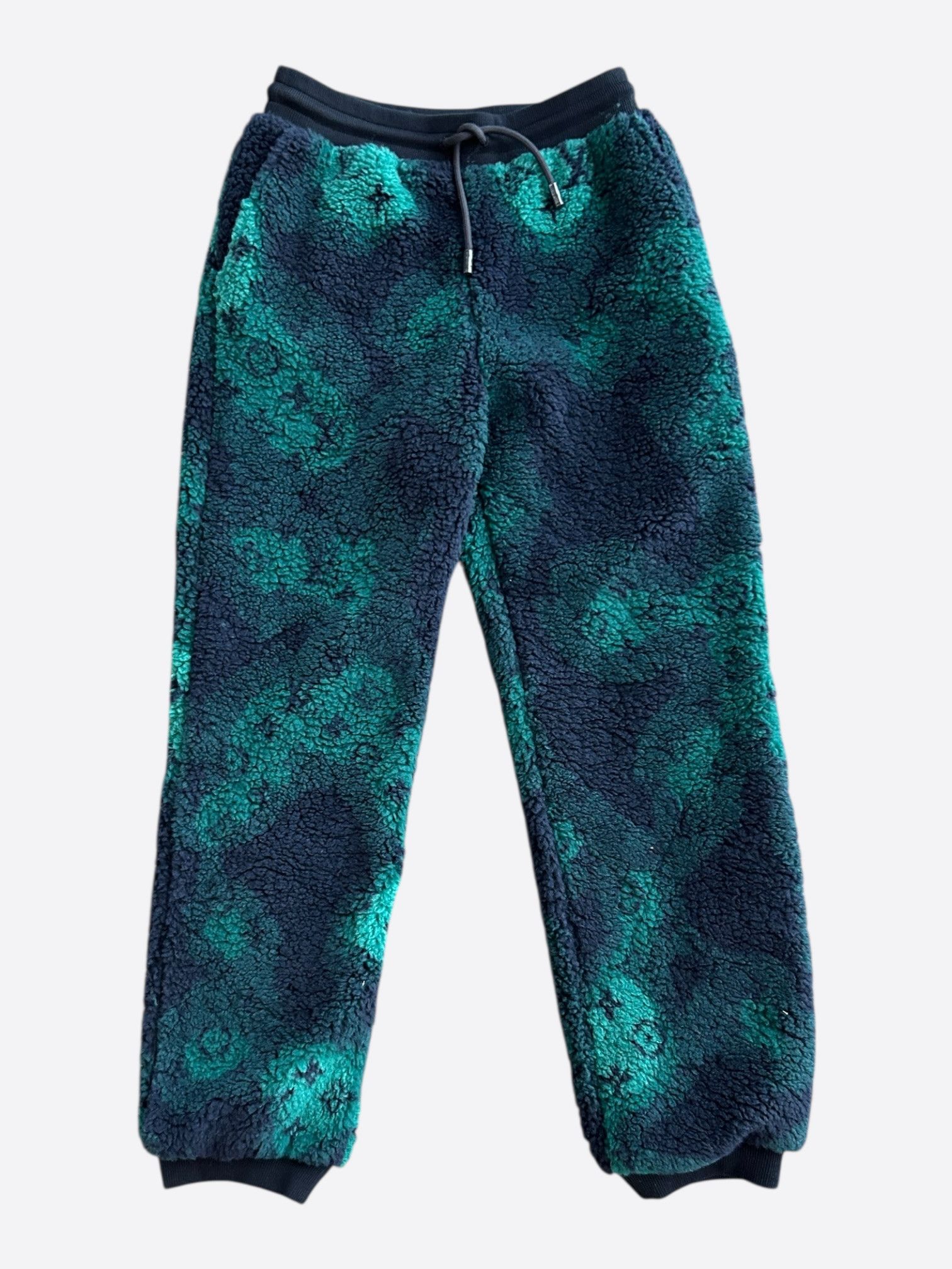 Louis Vuitton Louis Vuitton Green Camouflage Monogram Fleece Sweatpants Size US 34 / EU 50 - 1 Thumbnail