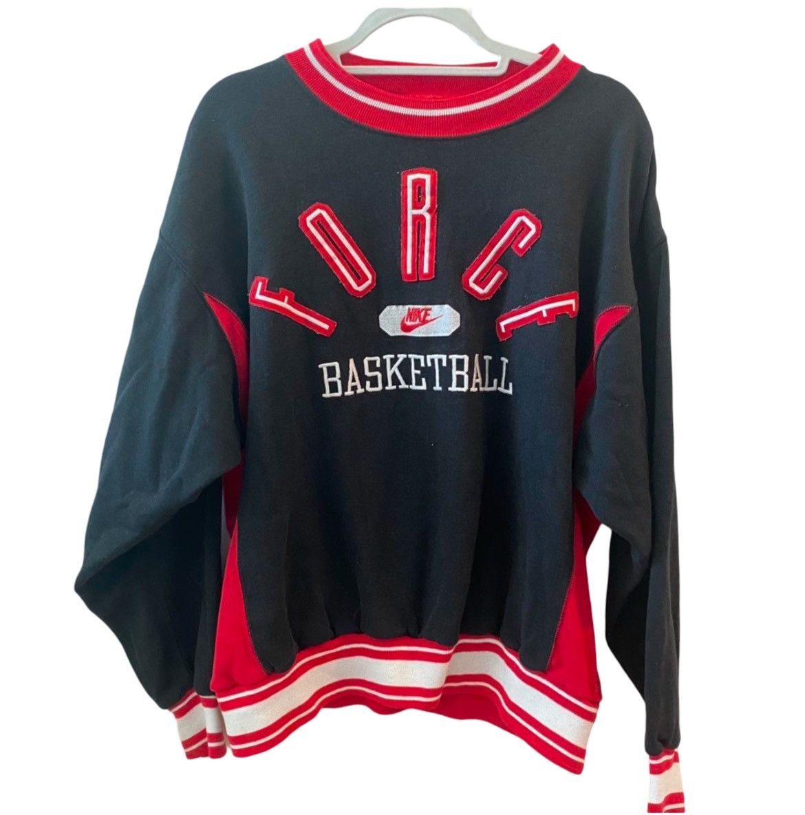 Nike × Vintage Nike Force Sweatshirt **Style Worn By Nas** Vintage Vtg 90s Size US L / EU 52-54 / 3 - 2 Thumbnail