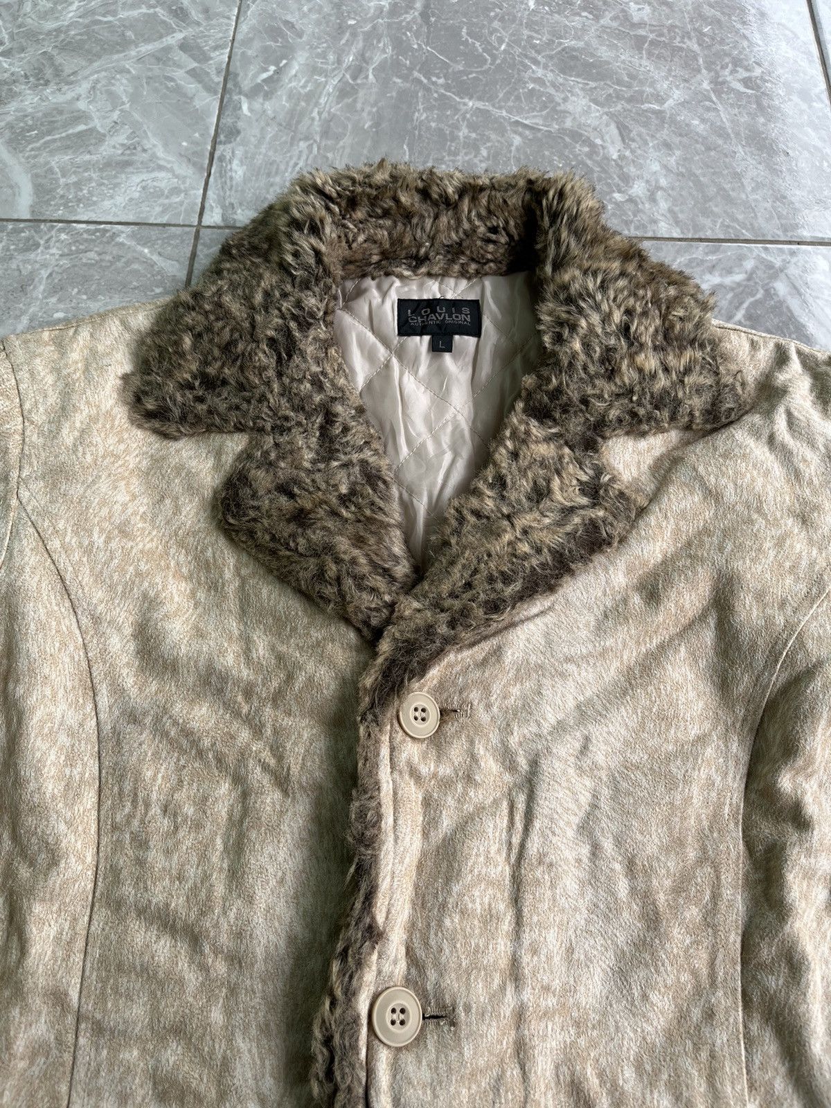Japanese Brand Japanese Brand Louis Chavlon Suede Fur Button Jacket Size US L / EU 52-54 / 3 - 5 Thumbnail