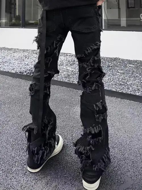 Japanese Brand × Jean Street style ripped TO style bootcut jeans Size US 32 / EU 48 - 2 Thumbnail