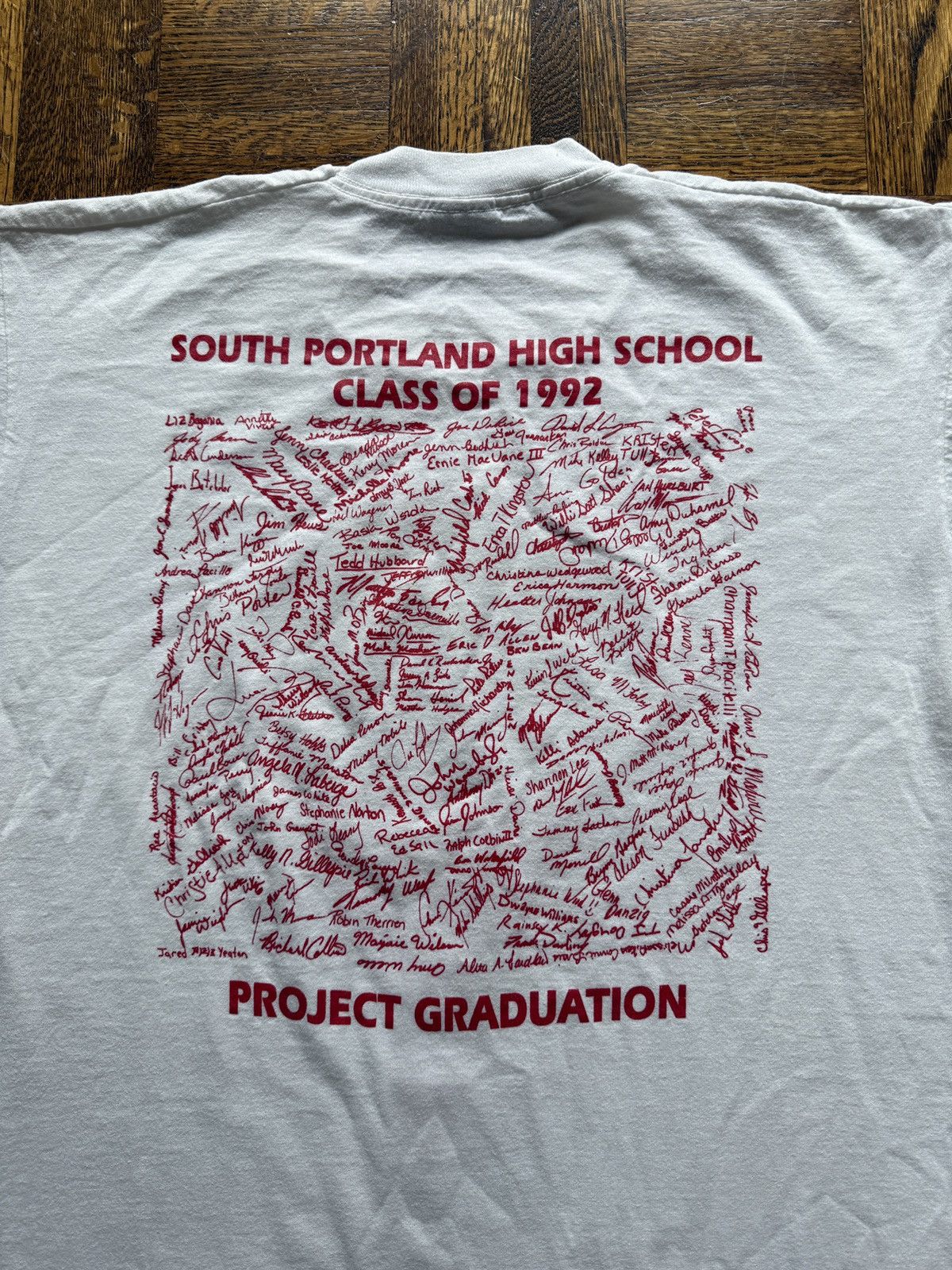 Vintage Vintage 90s South Portland High School Graphic Tee Size US XL / EU 56 / 4 - 5 Thumbnail
