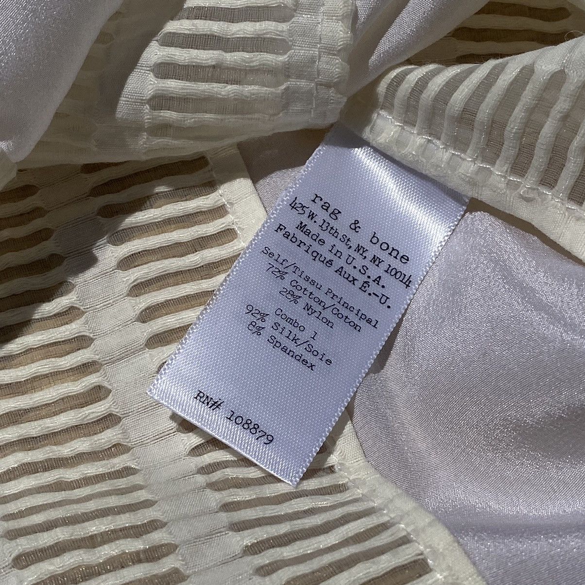 Japanese Brand × Kapital × Rag & Bone Rag & Bone Lace Ivory Silk Panel Tank Top Made in USA Size XS / US 0-2 / IT 36-38 - 8 Thumbnail