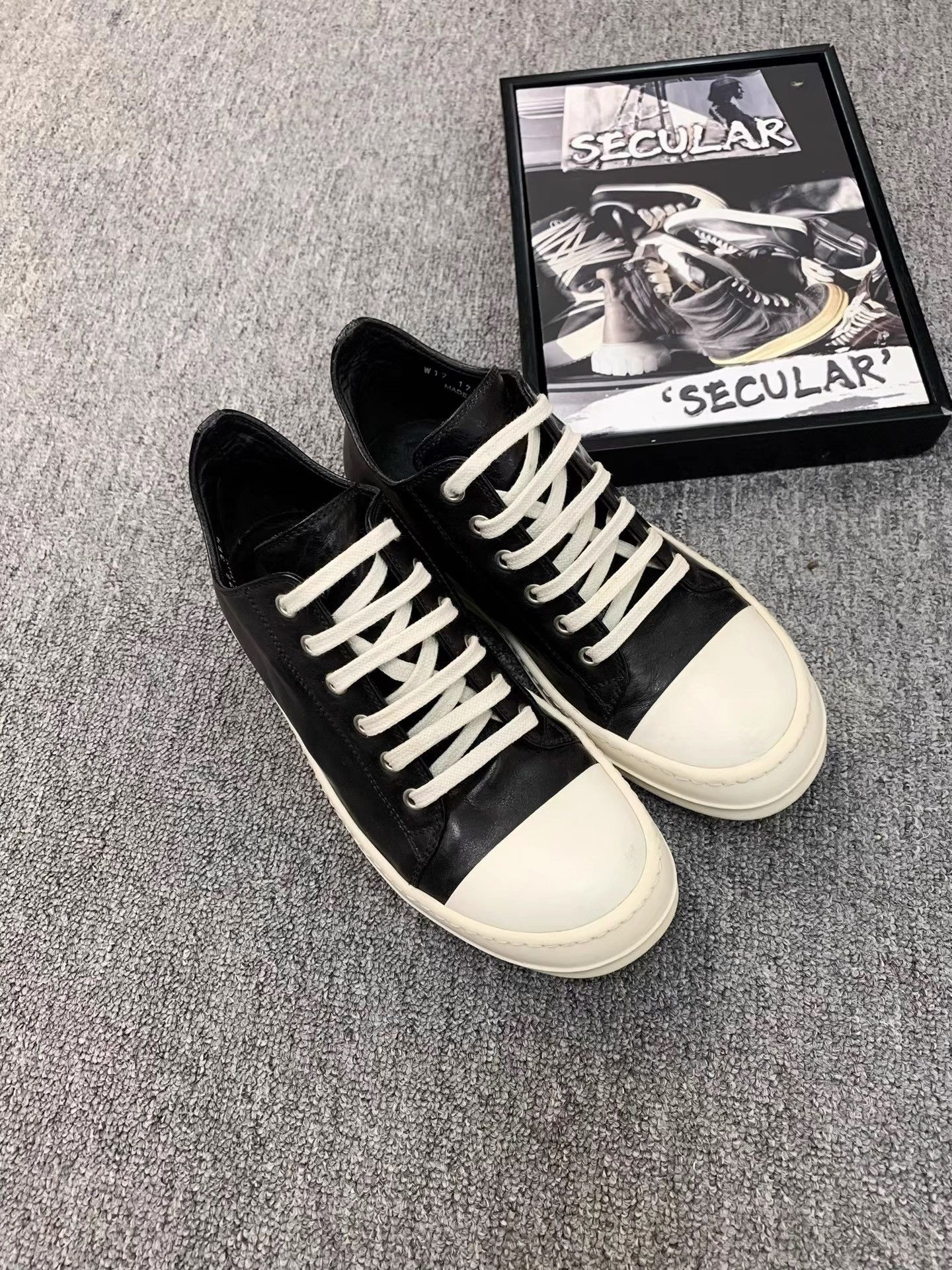 Rick Owens Rick Owens Mainline Leather Low Top Sneakers K34 Size US 6.5 / IT 36.5 - 2 Thumbnail