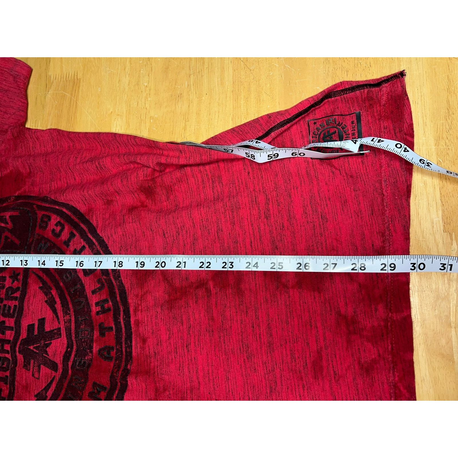 American Apparel American Fighter Shirt Freemont Red Graphic XL Y2K 2000s Size US XL / EU 56 / 4 - 12 Thumbnail