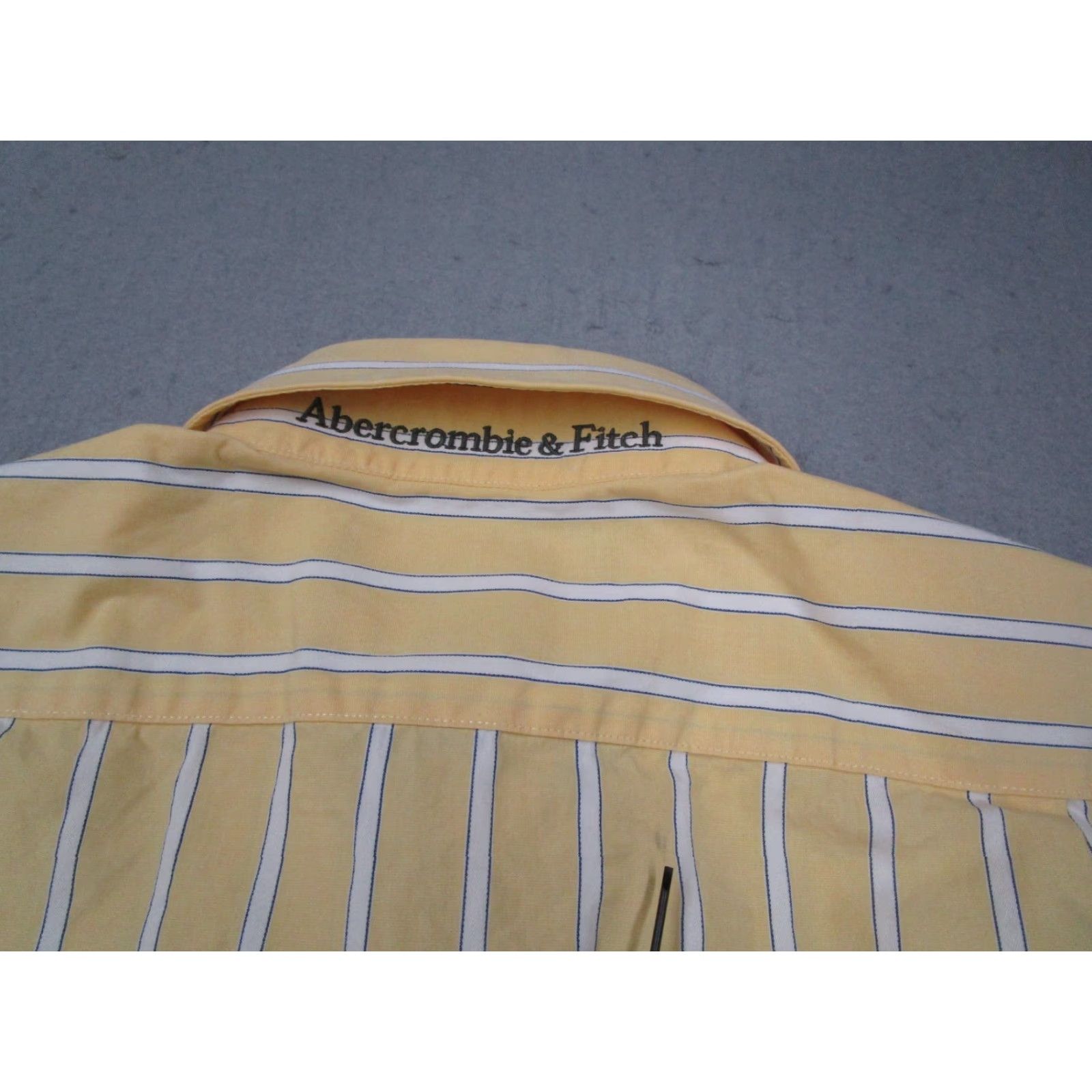 Abercrombie & Fitch VINTAGE Abercrombie Fitch Shirt Mens Large Yellow Button Up Twill Long Sleeve Muscle Y2K Size US L / EU 52-54 / 3 - 5 Thumbnail