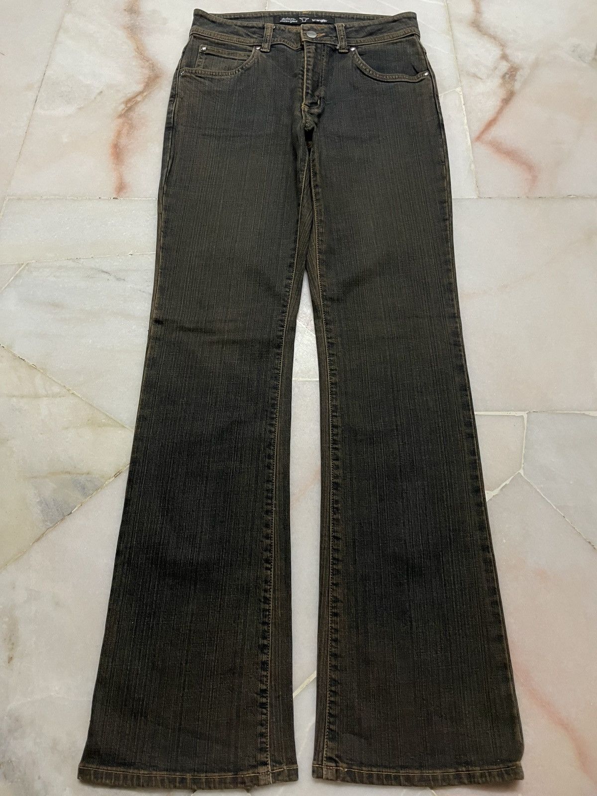 Wrangler 💥Flare💥Vintage Wrangler Western Buffalo Mudmax Bootcut Sick Size US 27 - 1 Thumbnail