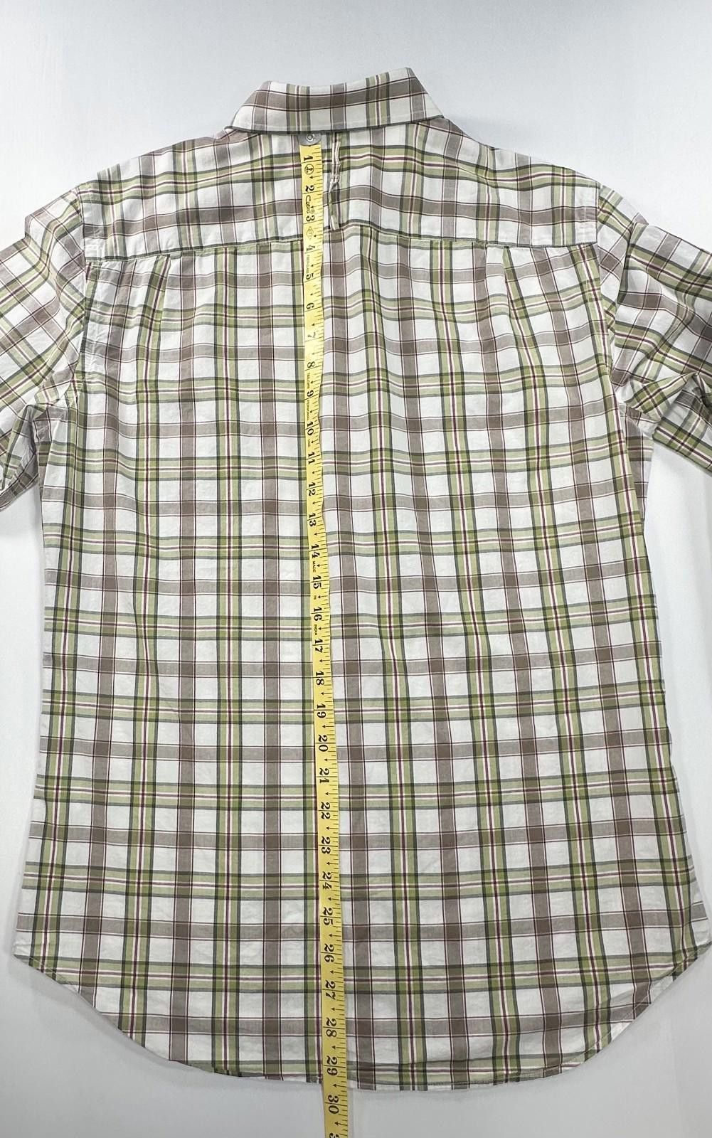 Banana Republic Banana Republic Plaid Cotton Button Up Green/Red S 14-14.5 Size US S / EU 44-46 / 1 - 3 Thumbnail