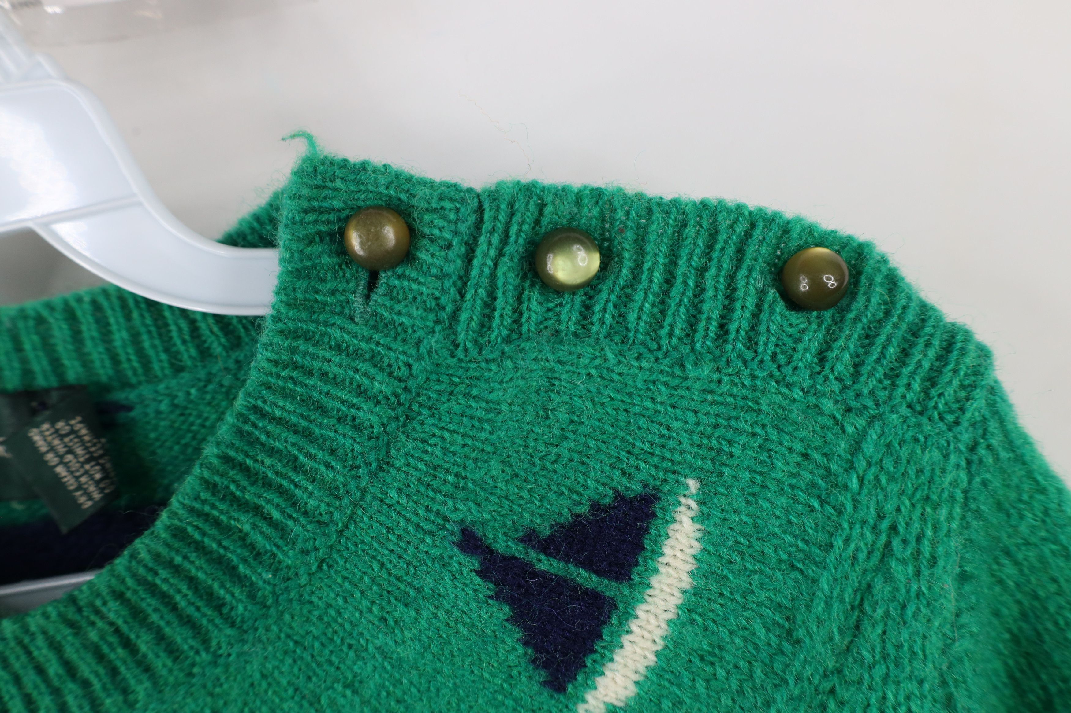 Vintage Vintage 70s Streetwear Sailboat Sailing Sweater Green Size L / US 10 / IT 46 - 5 Thumbnail