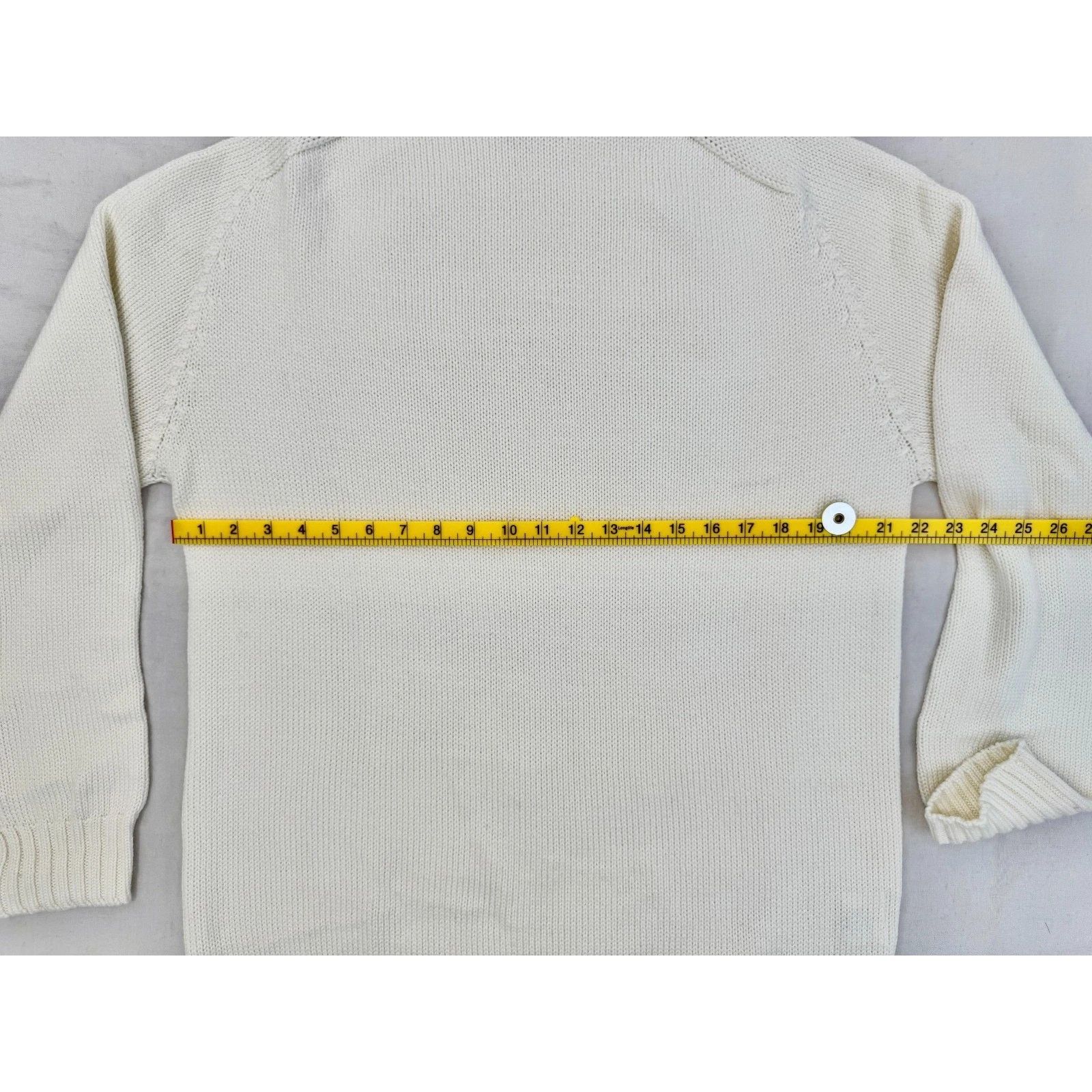 De Bonne Facture Countryside Mock Neck Ivory 1XL (Fits L) in White, Men's — image 2 of 6