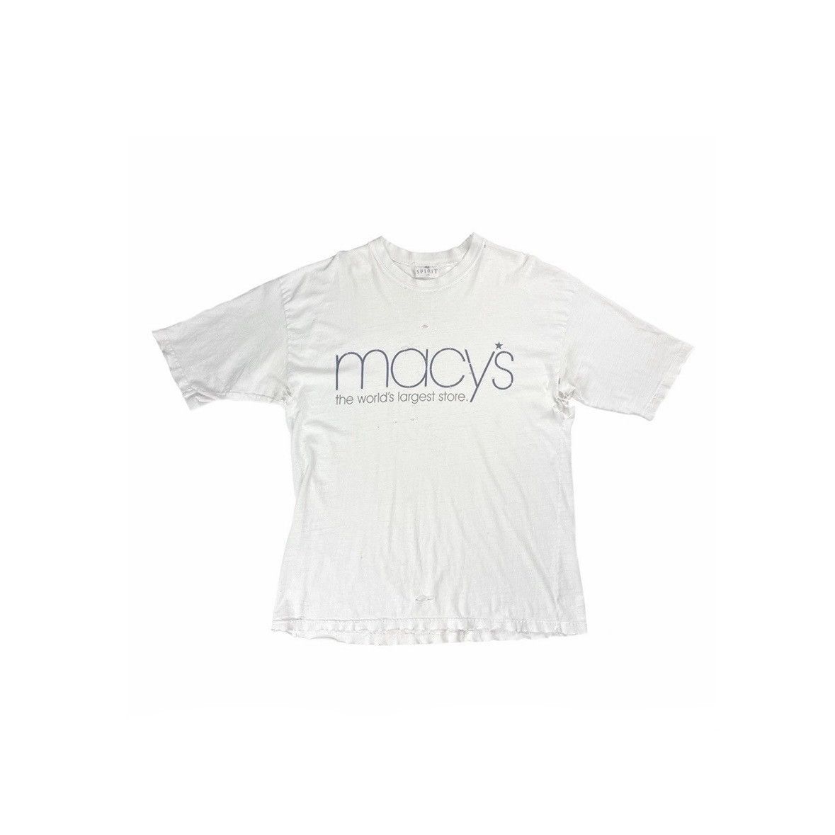 Vintage VINTAGE THRASHED MACY'S T-SHIRT Size US XL / EU 56 / 4 - 1 Thumbnail