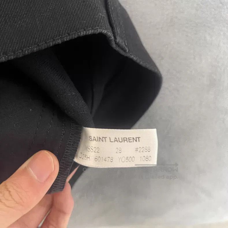 Saint Laurent Paris Saint Laurent Paris Black Denim Pants i Size US 28 / EU 44 - 4 Thumbnail