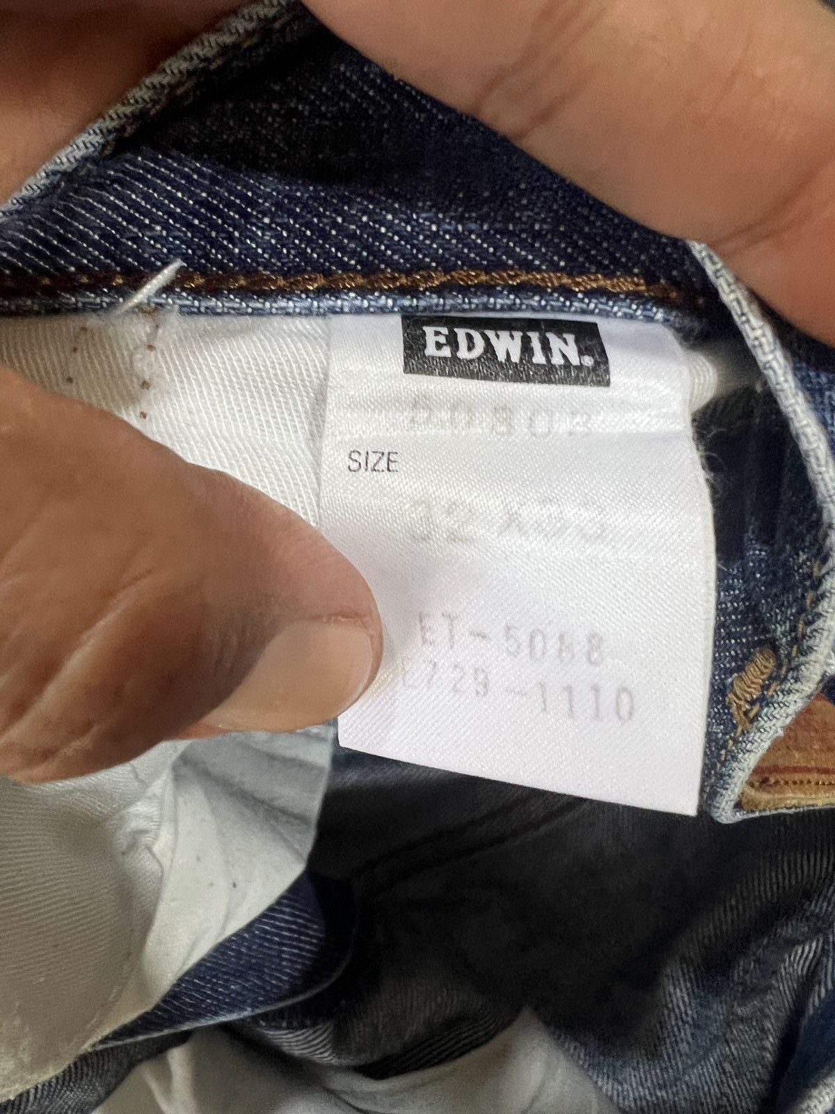 Edwin 🔥Vintage Edwin 503 Regular Distressed Denim Size US 31 - 18 Thumbnail