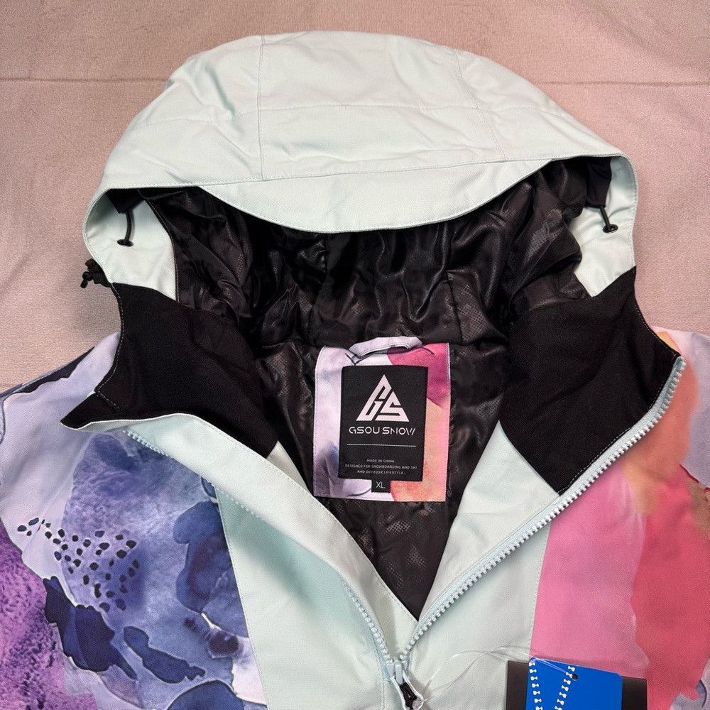 Other NWT New GSOU SNOW Ski Snowboard Snow Coat Hooded Jacket Siz Size XL / US 12-14 / IT 48-50 - 7 Thumbnail