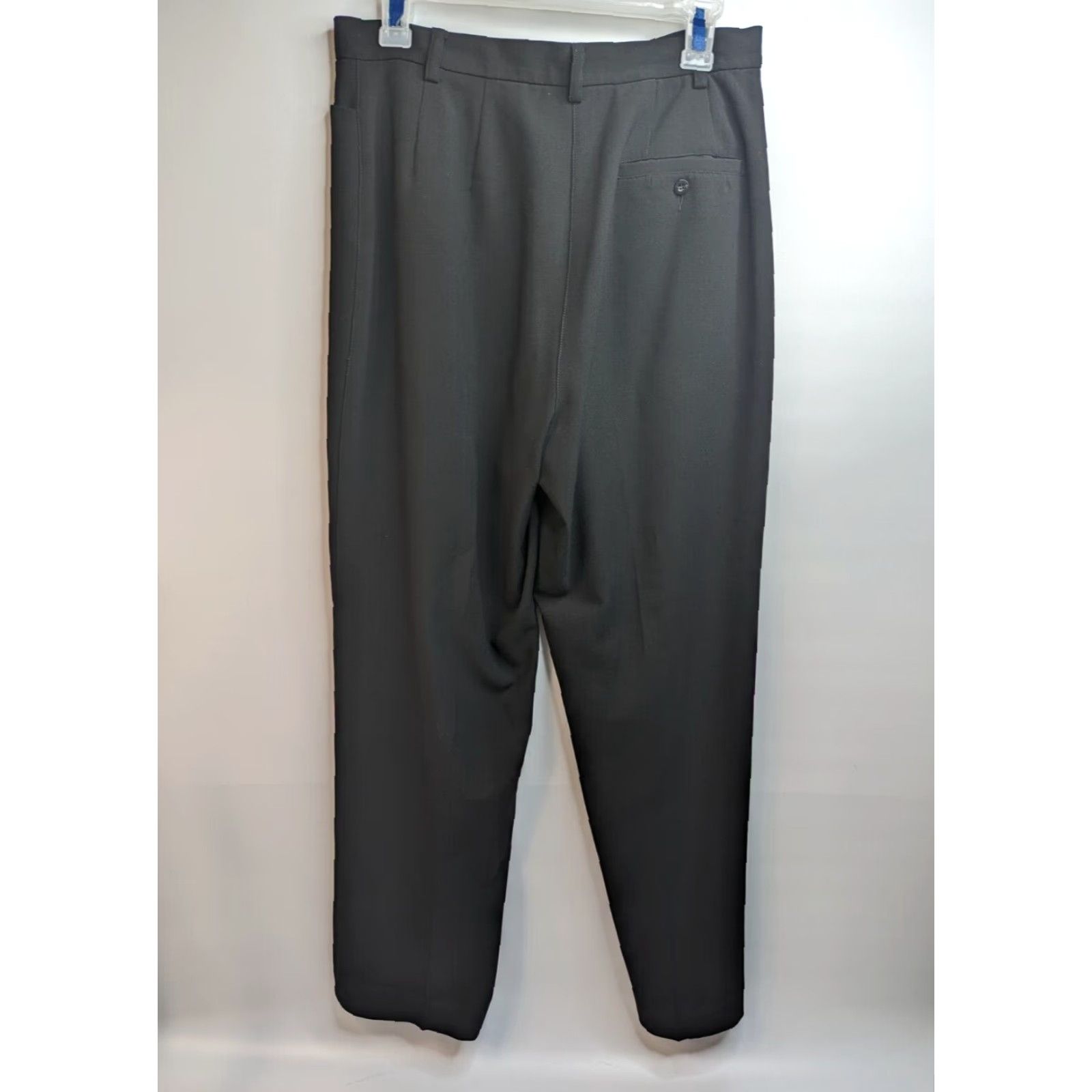 Liz Claiborne Liz Claiborne LizSport Women's Dress Pants 10 Black Stretch Straight Rayon Blend Size 32" / US 10 / IT 46 - 6 Thumbnail