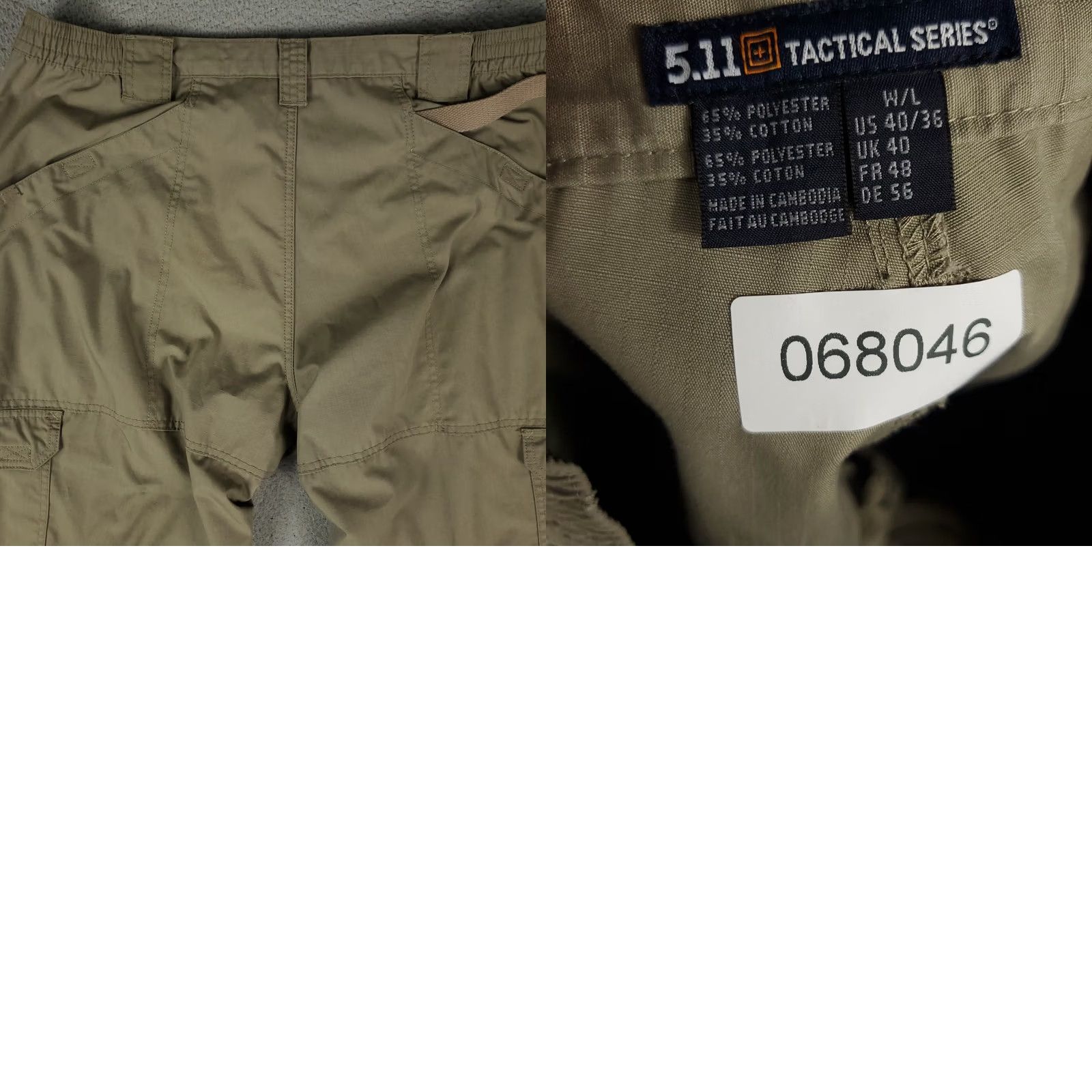 Vintage 5.11 Tactical Series Pants Mens Size 40x36 Beige Outdoors Cargo Trousers Size US 40 / EU 56 - 8 Thumbnail