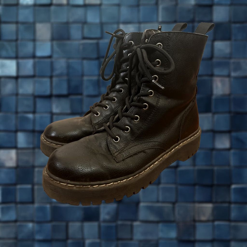 靴 archive diesel D-VIRON zip lether boots Diesel × Vintage DIESEL leather zip boots exclusive rare | Grailed
