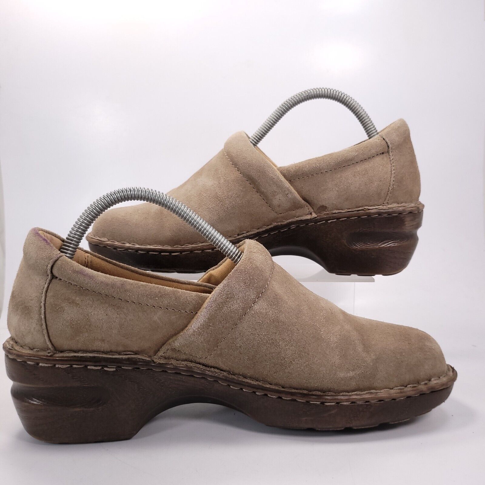 Born Born boc Peggy Clog Womens Size 10 M C89317 Beige Brown Size US 10 / IT 40 - 6 Thumbnail