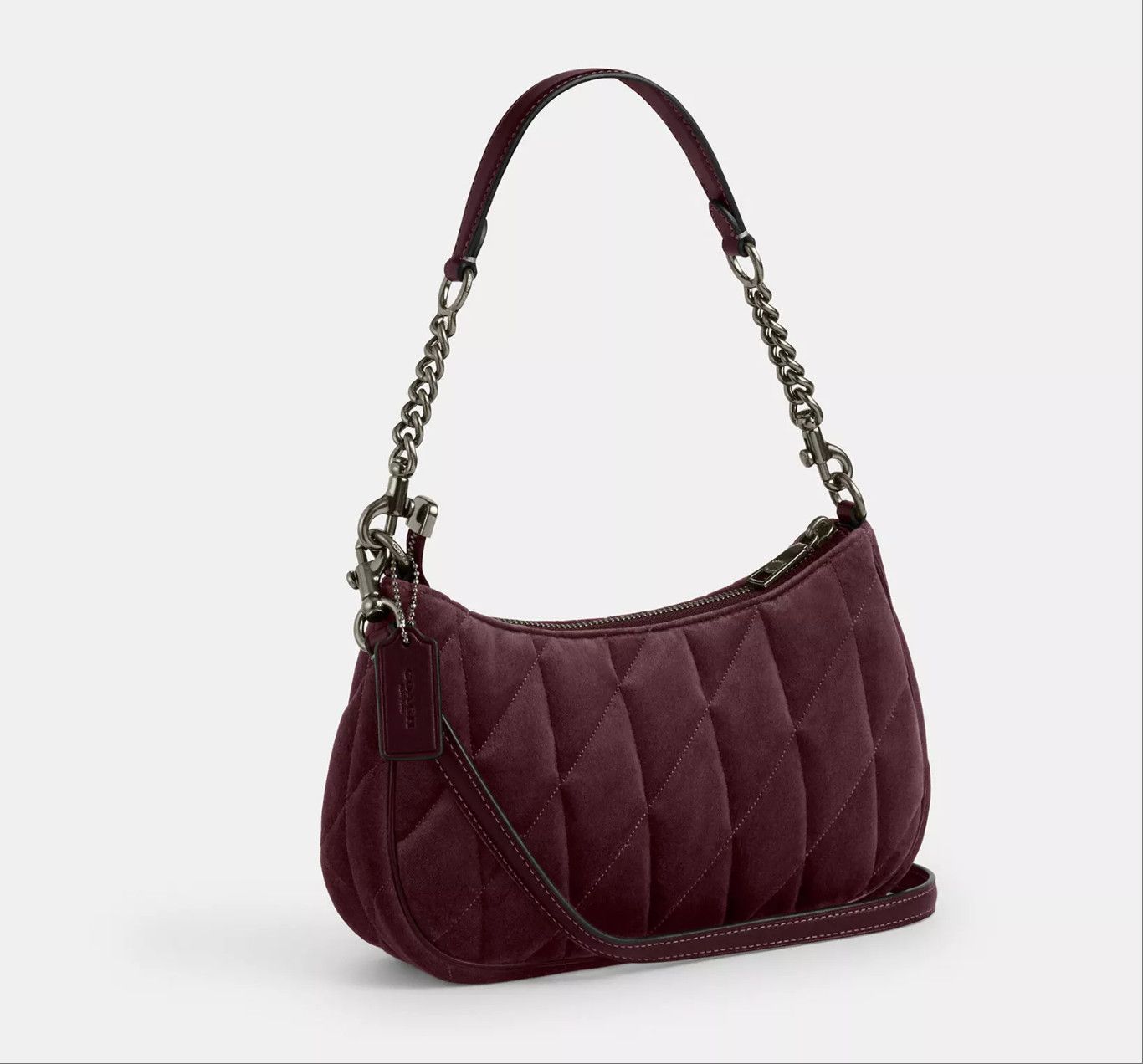Coach Teri Shoulder Bag In Organic Cotton With Quilting CCW70 Size ONE SIZE - 12 Thumbnail