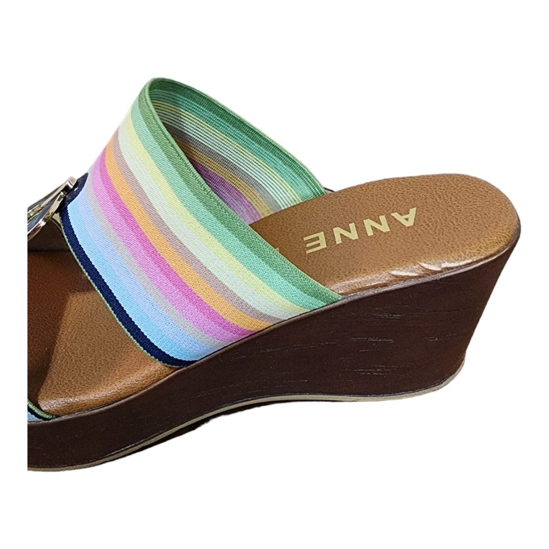 Anne Klein Anne Klein Hayda Striped Wedge Pump Women's Size 6 Size US 6.5 / IT 36.5 - 5 Thumbnail
