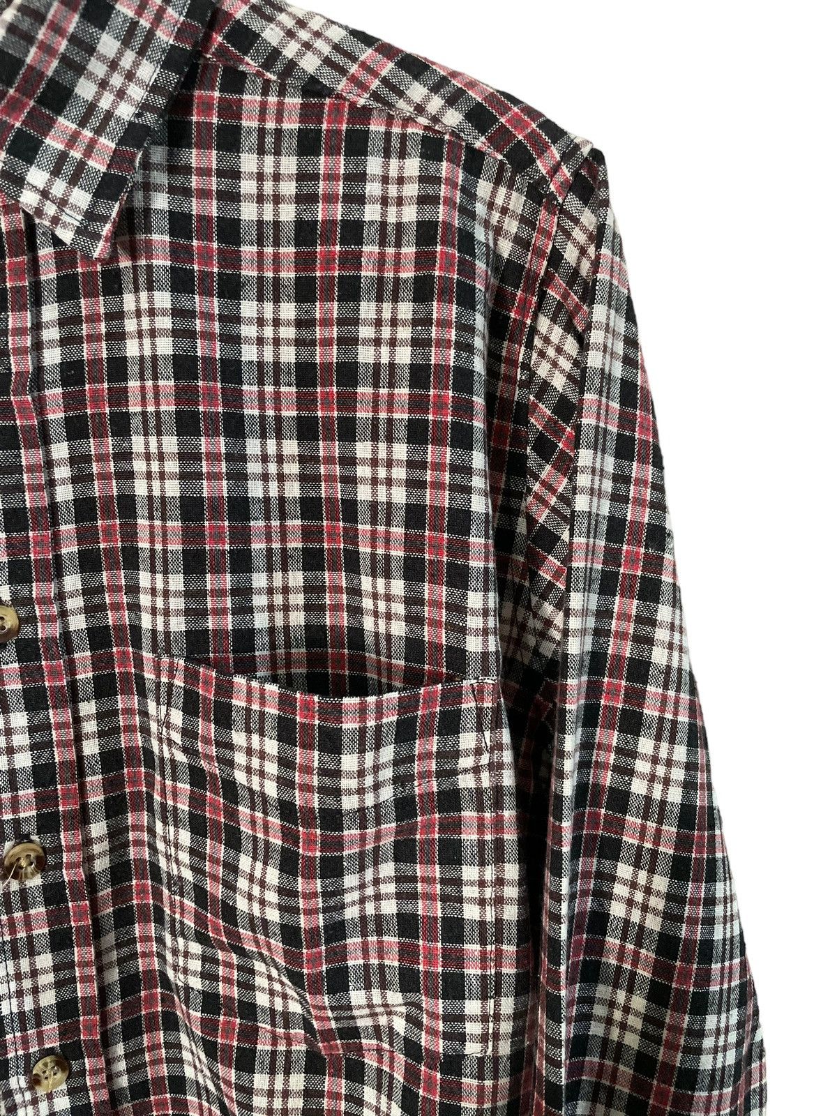 Flannel × Japanese Brand Vintage Fresco Travis Scott Style Tartan Plaid Flannel Size US M / EU 48-50 / 2 - 6 Thumbnail