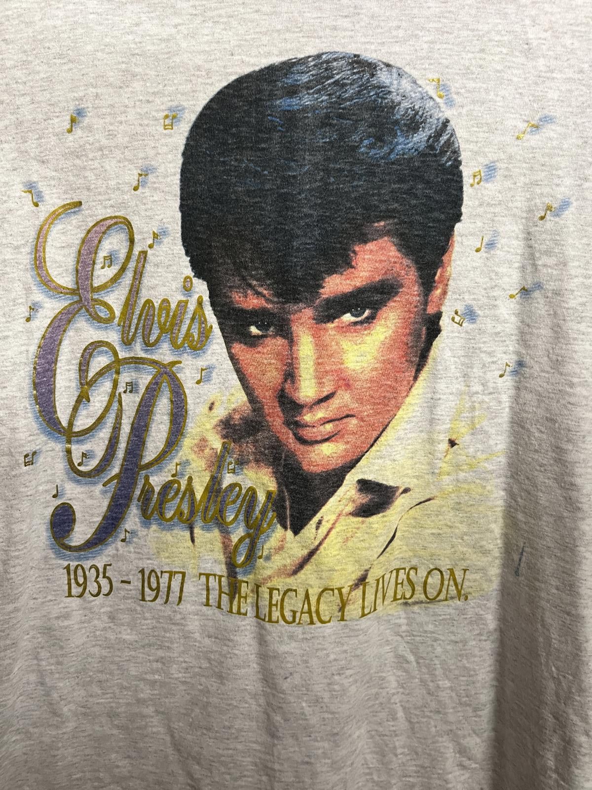 Alfred Dunhill VTG Elvis Presley T-shirt Memorial Elvis Tee 1935-77 USA XXL Size US XXL / EU 58 / 5 - 3 Thumbnail