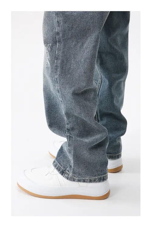 Other Straight-leg relaxed loose-fitting distressed jeans Size US 32 / EU 48 - 6 Thumbnail
