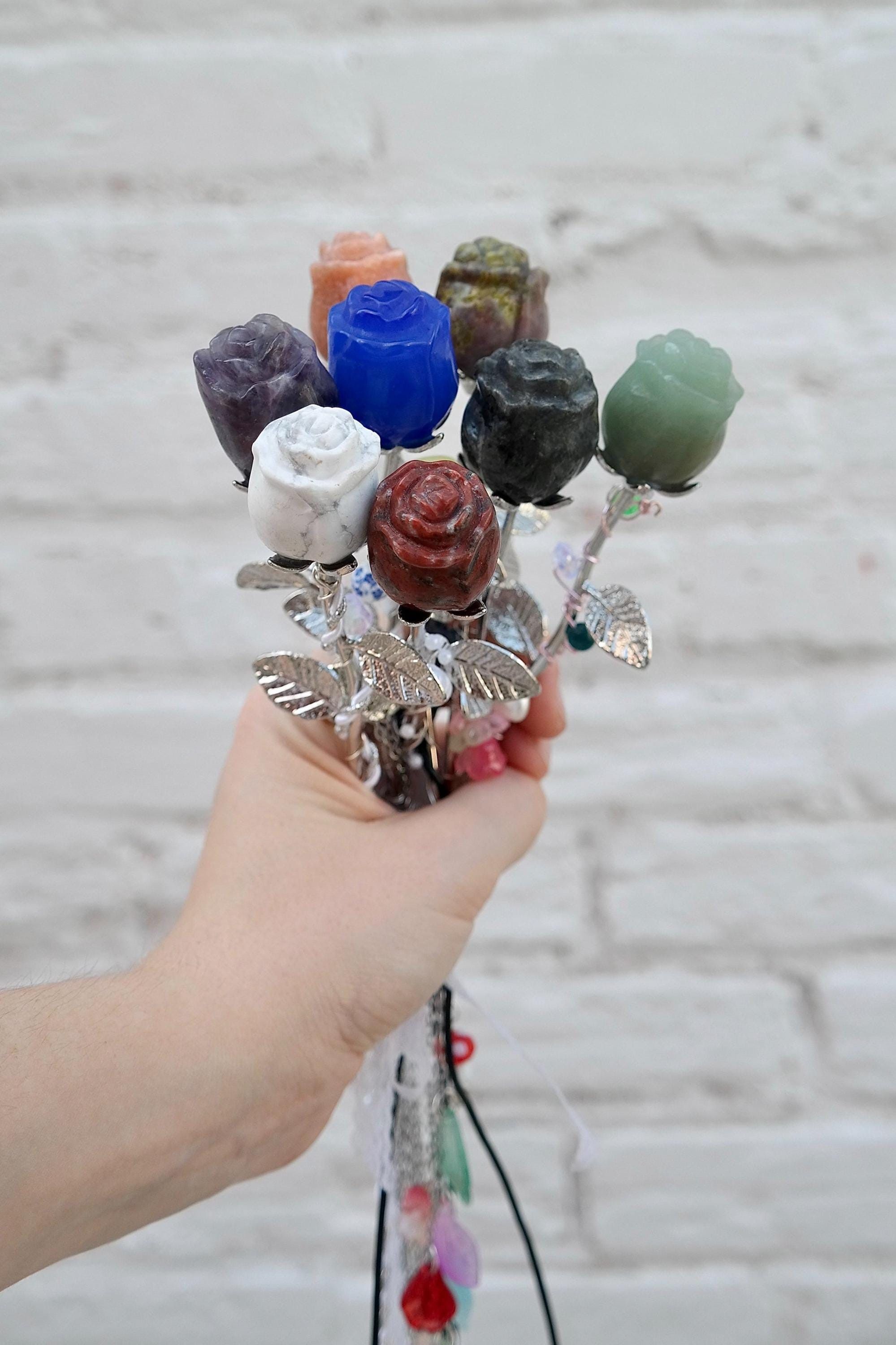 Handmade Crystal Rose Necklaces Size ONE SIZE - 2 Thumbnail