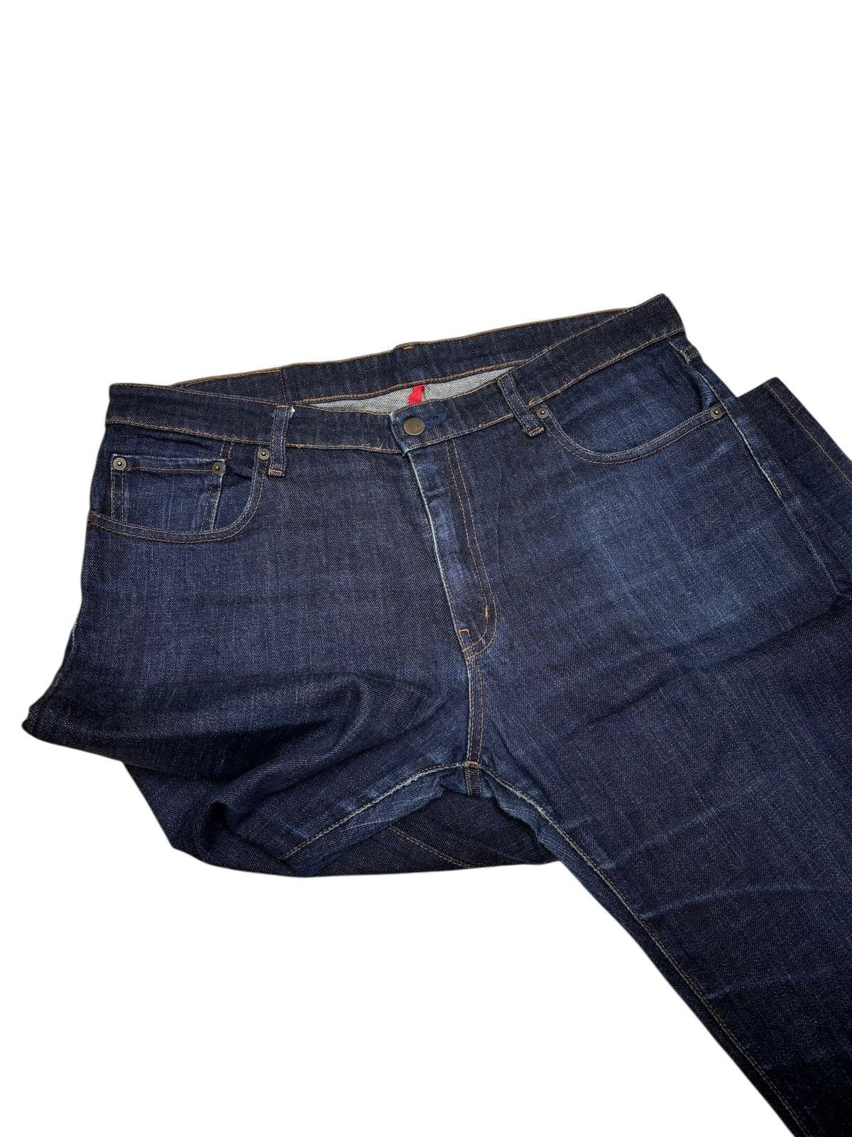 Undercover × Uniqlo UNIQLO S003 BAGGY LOOSE BLUE DENIM JEANS Size US 37 - 3 Thumbnail