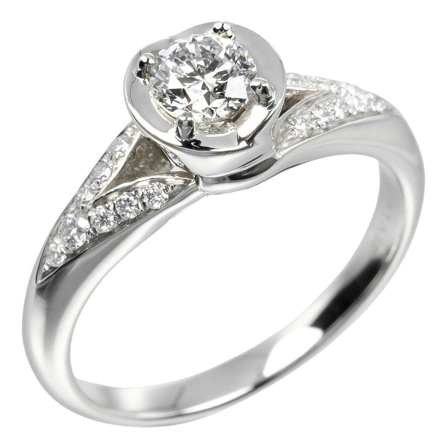 Bvlgari BVLGARI Incontro D'Amore Pt950 Diamond Ring Size 7.5 Metal Ring 0.32ctVVS1EEX2VG