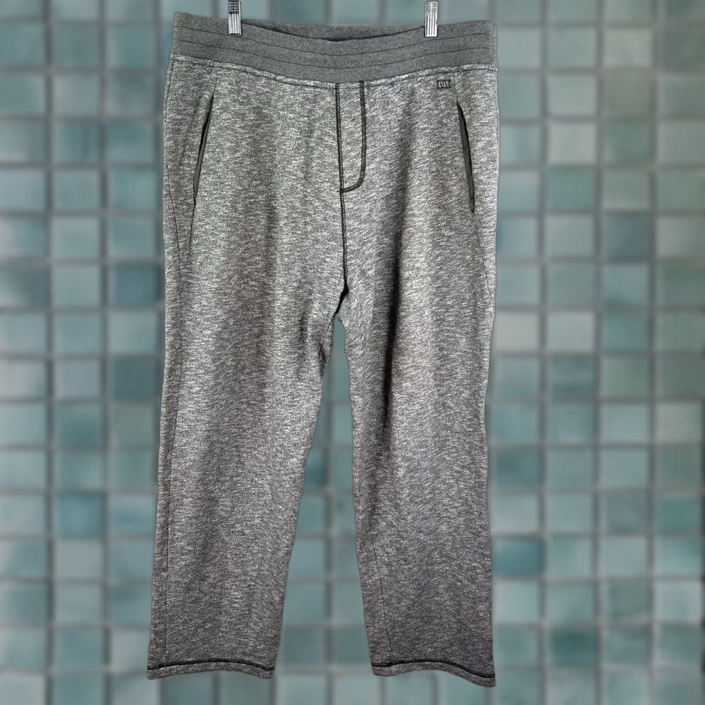 Armani Exchange ARMANI Exchange Pocketed Fleece Joggers Mens XL Gray Flecked Size US 36 / EU 52 - 1 Thumbnail