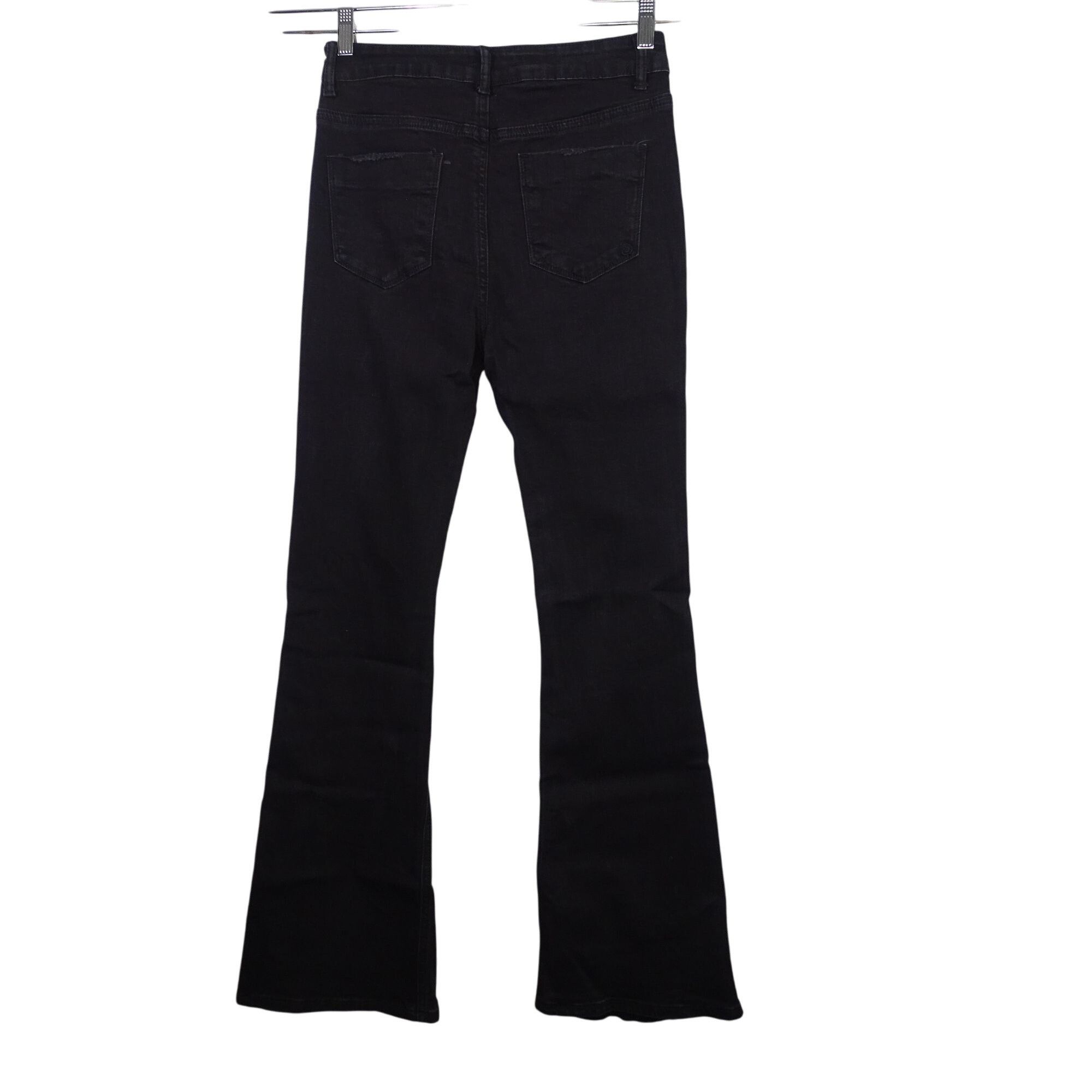 Other Indigo Rein Black Flare Jeans Women Juniors Size 11 Ripped Size 28" / US 6 / IT 42 - 4 Thumbnail