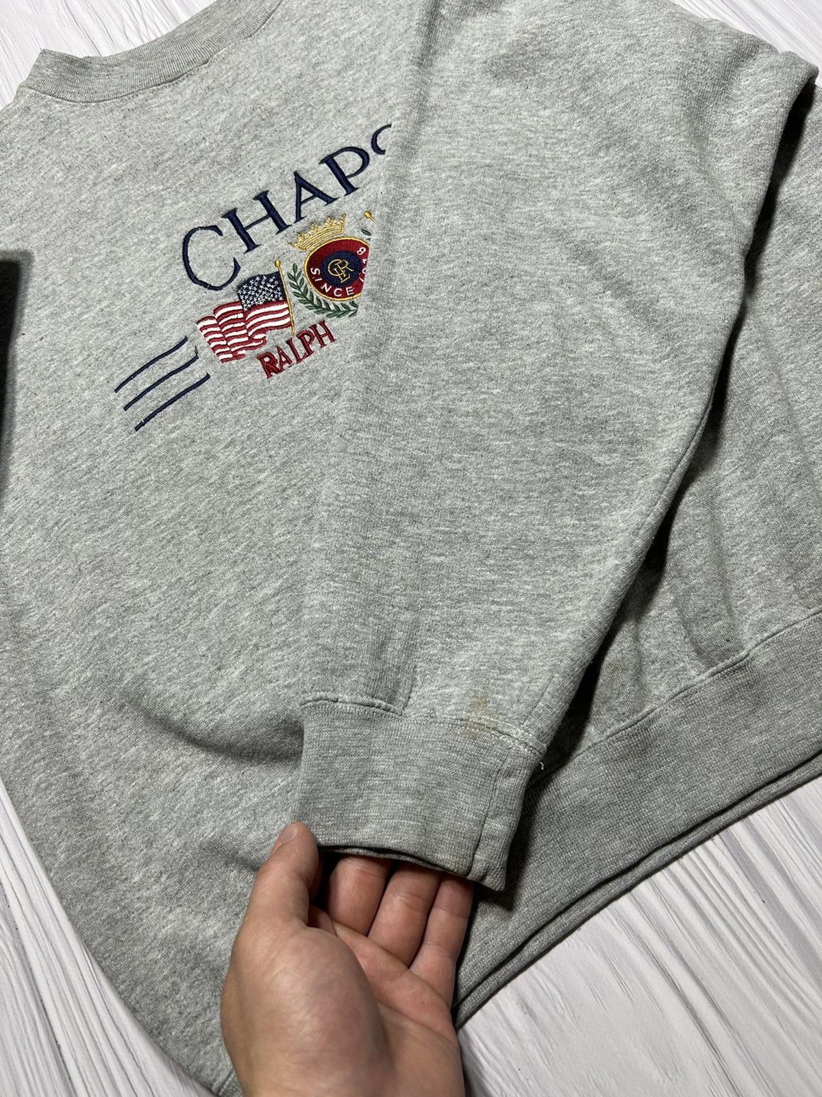 Chaps Ralph Lauren Vintage 90s Chaps Ralph Lauren Big Logo Sweatshirt Size M Size US M / EU 48-50 / 2 - 11 Thumbnail