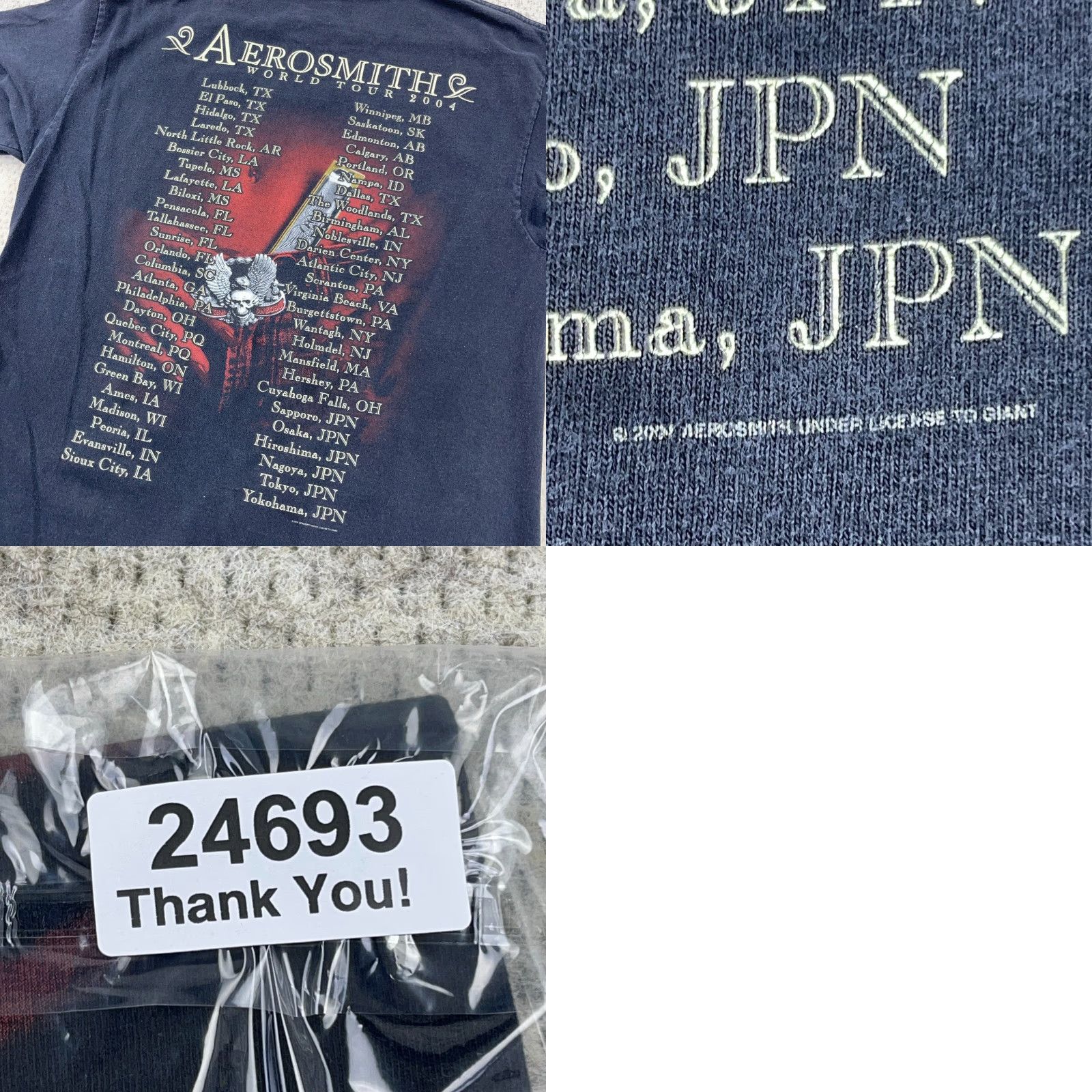 Aerosmith Vintage Aerosmith Shirt Men M Black Band Tee Concert Y2K Honkin On Bobo Mens Band Rock Tee Size US M / EU 48-50 / 2 - 8 Thumbnail