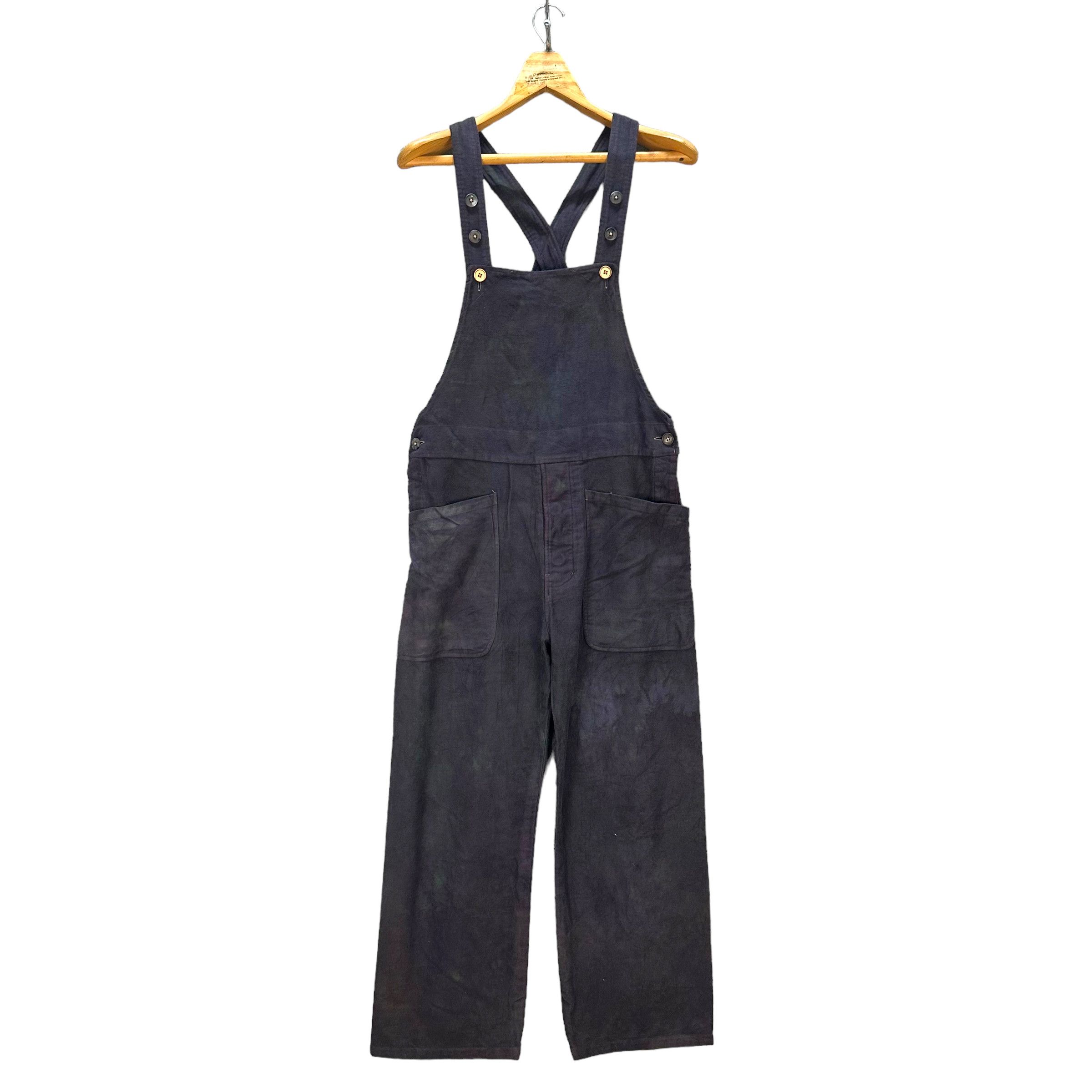 Japanese Brand TRASHED🔥 YAECA WRITE EXCELENT FABRIC OVERALLS #8579-015 Size US 32 / EU 48 - 1 Thumbnail