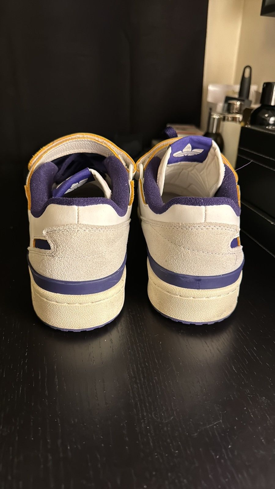 Adidas Adidas Forum 84 Low Off white Collegiate purple GW2009 Size US 9 / EU 42 - 2 Thumbnail