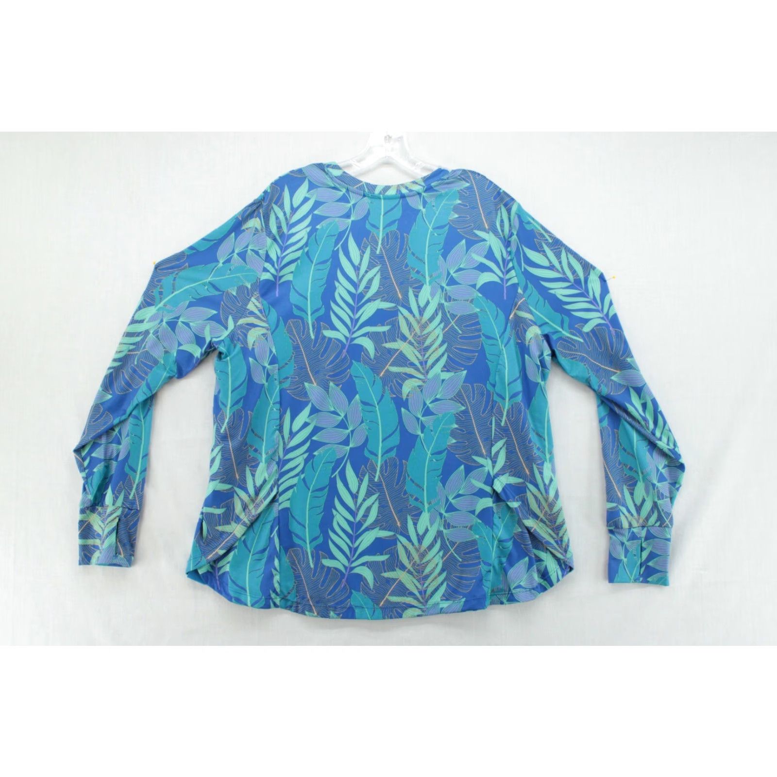 Realtree Realtree Fishing Shirt Women's 2XL UPF 30 Long Sleeve Thumbholes Tropical Blue SVG? Size XXL / US 16-18 / IT 52-54 - 5 Thumbnail