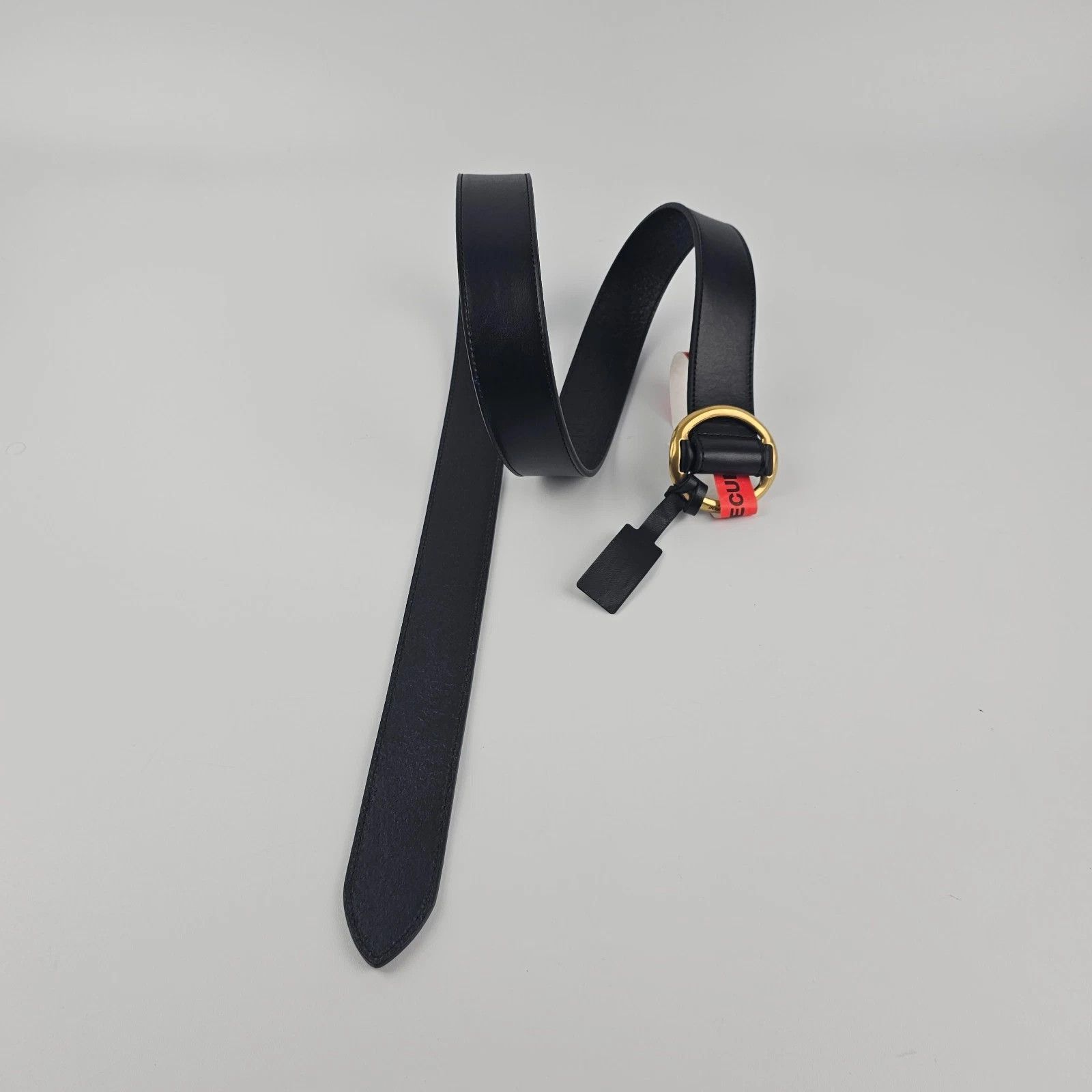 SAINT LAURENT Black Smooth Leather Belt New & Authentic