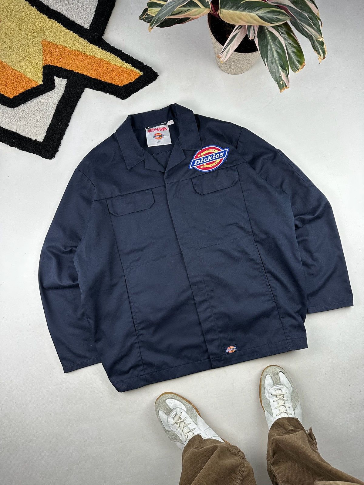 Dickies Dickies Redhawk Workwear Jacket big logo skateboarding Size US L / EU 52-54 / 3 - 2 Thumbnail