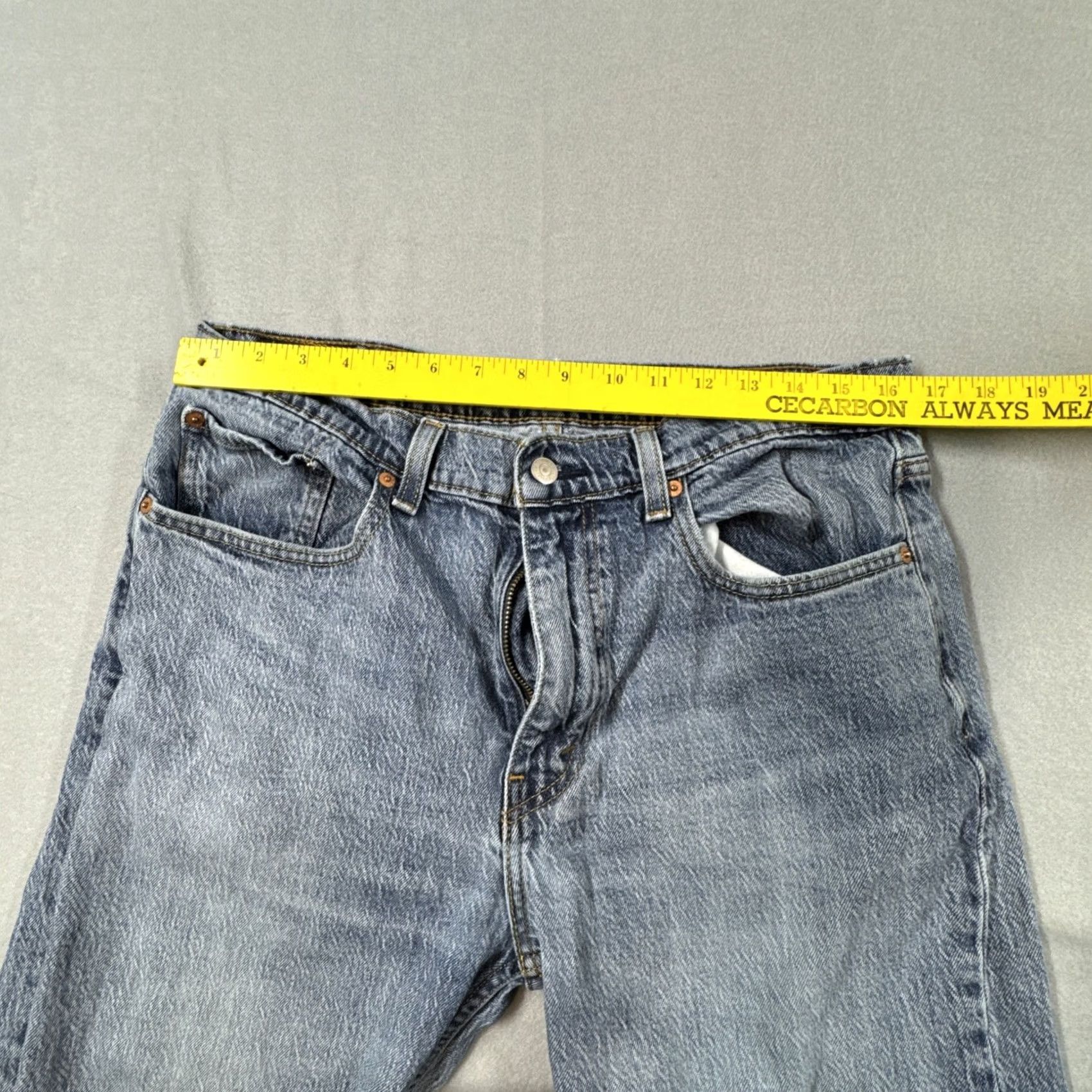 Levi's Levi'S 502 Jeans Men Blue High Rise Straight Fit Medium Wash Size US 36 / EU 52 - 3 Thumbnail