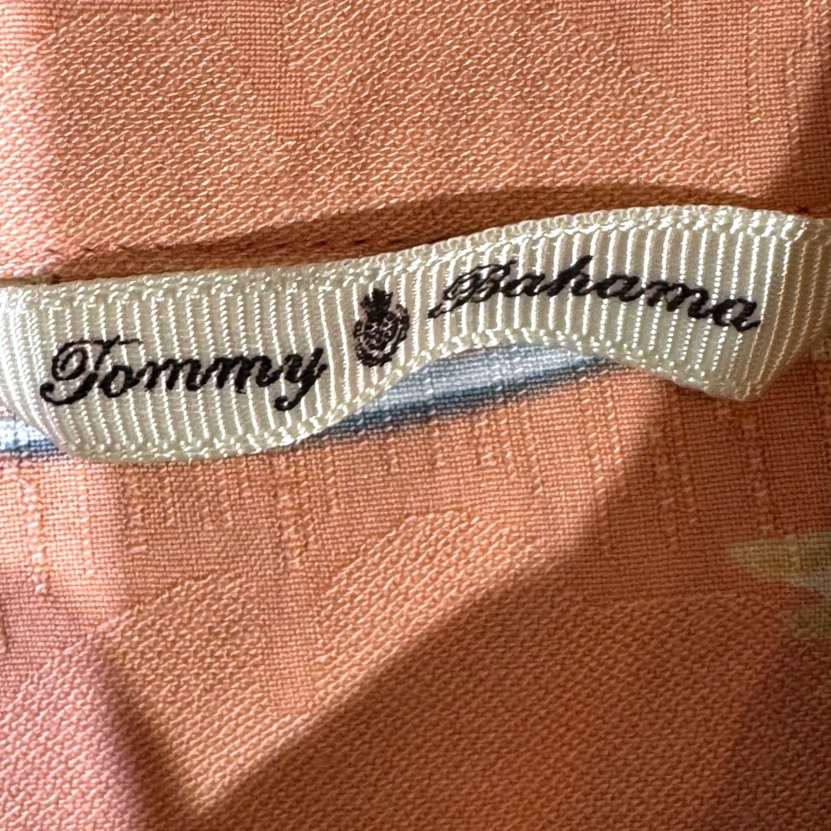 Tommy Bahama Tommy Bahama Silk Shirt Men’s XL Orange Floral Print Short Sleeve Button-Up Shirt Size US XL / EU 56 / 4 - 7 Thumbnail