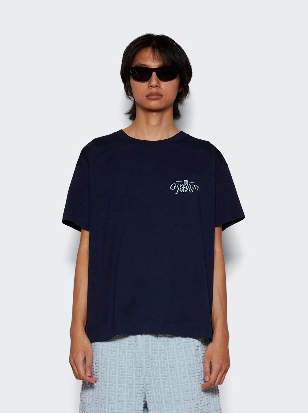 Givenchy o1mle0426 Graphic Short Sleeve T-Shirt in Navy Size US XXL / EU 58 / 5 - 3 Thumbnail