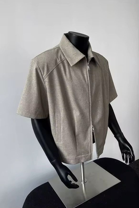 Other Casual Loose Short Sleeve Basic Beige T Shirt Size US XL / EU 56 / 4 - 1 Thumbnail