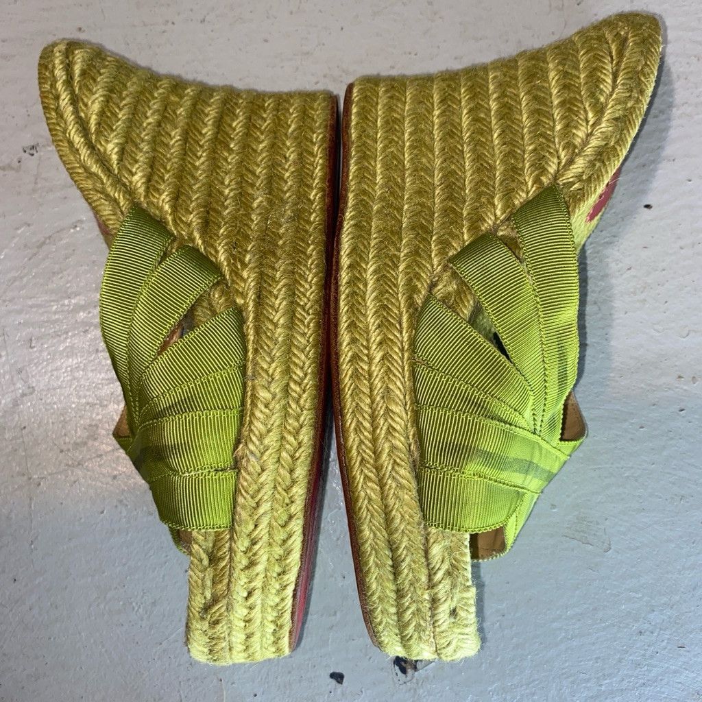 Christian Louboutin Women's Christian Louboutin Green Sandals Size 7 Size US 7 / IT 37 - 4 Thumbnail