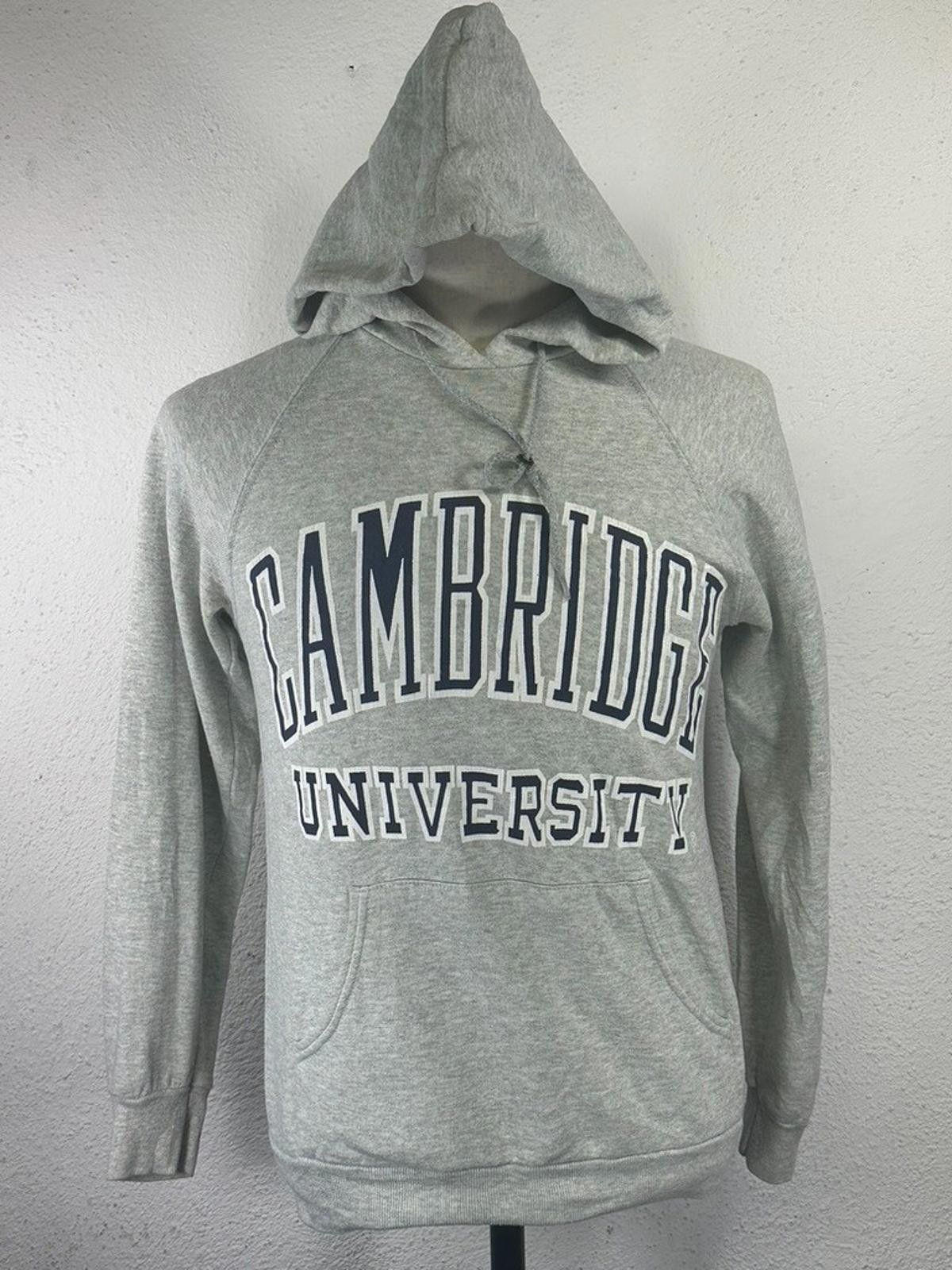 Fruit Of The Loom Cambridge University Unisex Small Gray Long Sleeve Hoodie Size US S / EU 44-46 / 1 - 1 Thumbnail