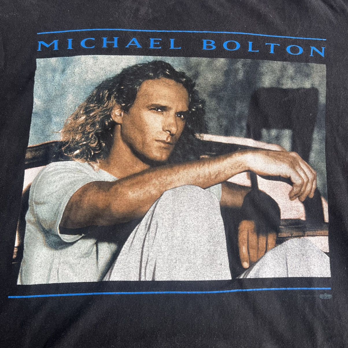 Vintage Michael Bolton 1996 Tour Tee Size US L / EU 52-54 / 3 - 2 Thumbnail