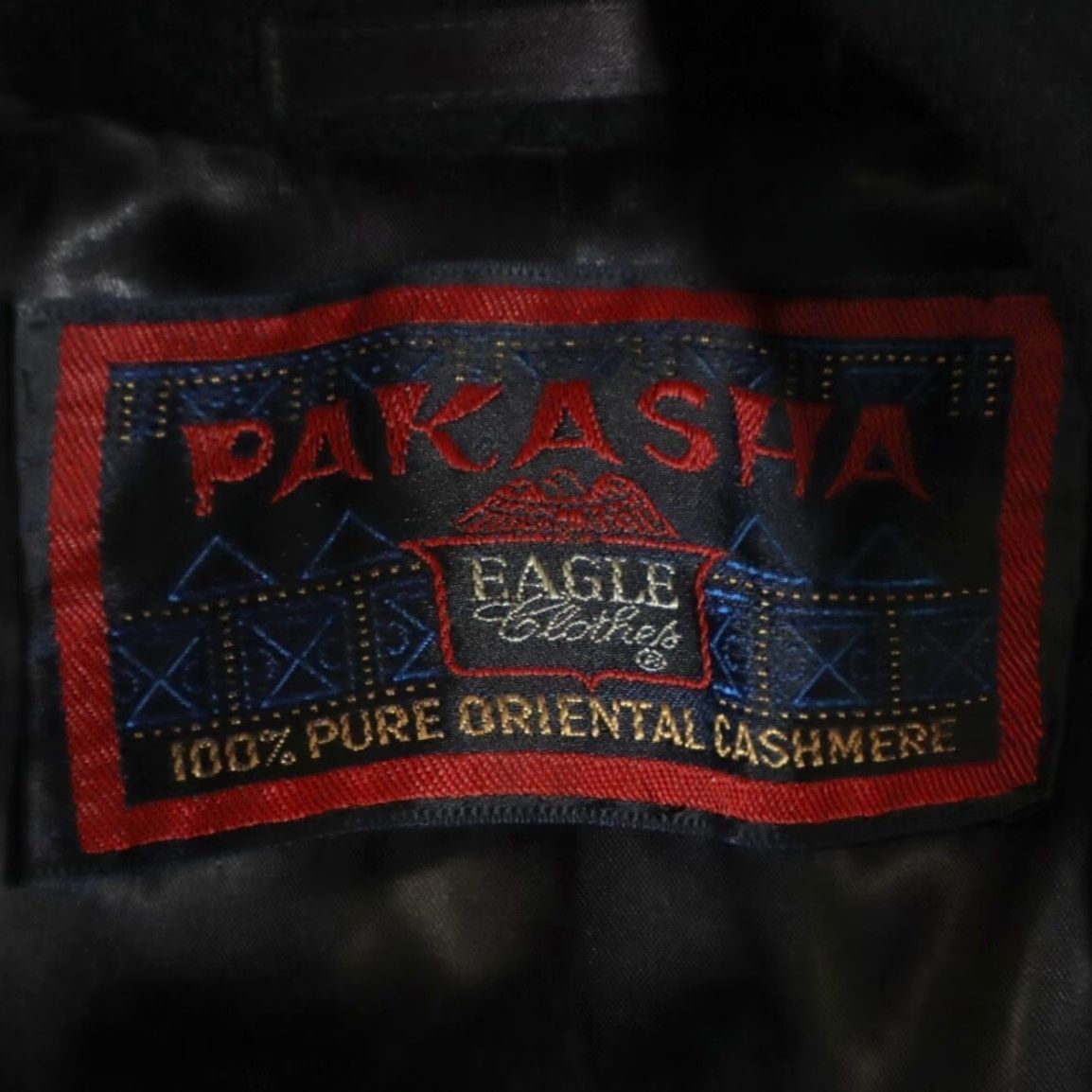Vintage VTG Eagle Clothes Pakasha Cahmere Double Breast Coat Jacket Black Men L Shirt Size US L / EU 52-54 / 3 - 5 Thumbnail