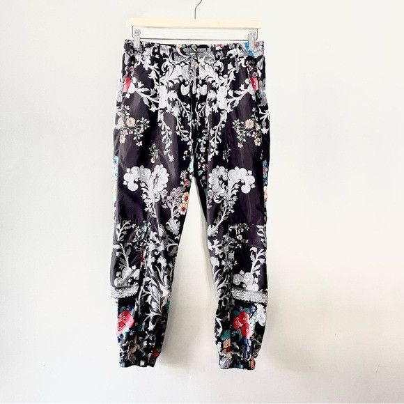 Johnny Was Vintage Johnny Was Cargo Joggers Drawstring Floral Pants Bla Size 28" / US 6 / IT 42 - 8 Thumbnail
